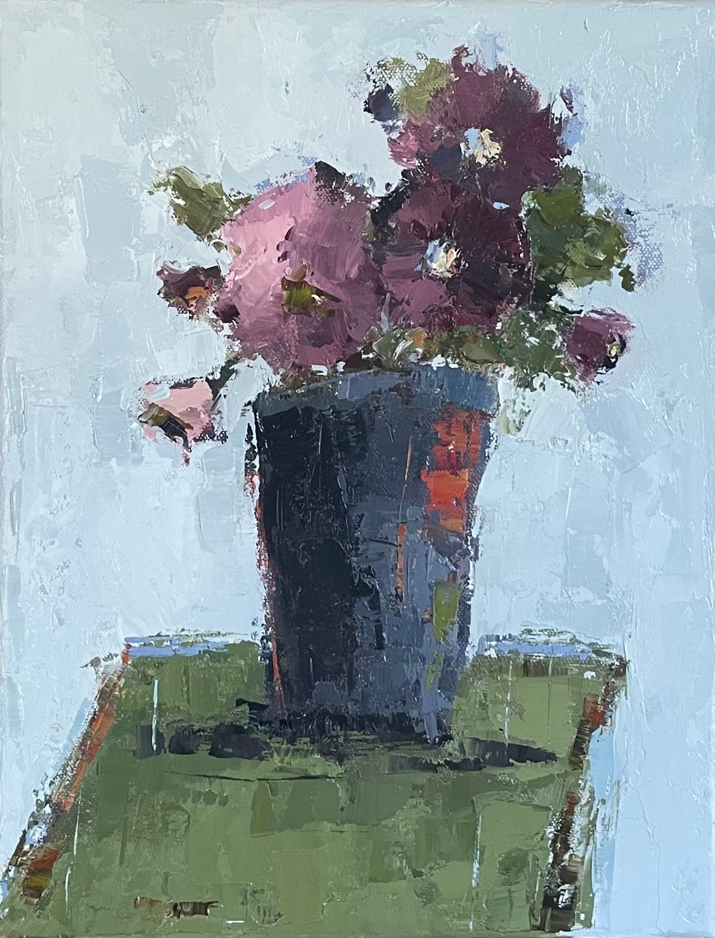 Geri Eubanks - Burgundy Anemone (14 x 11)