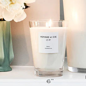 6" New York Leather Candle