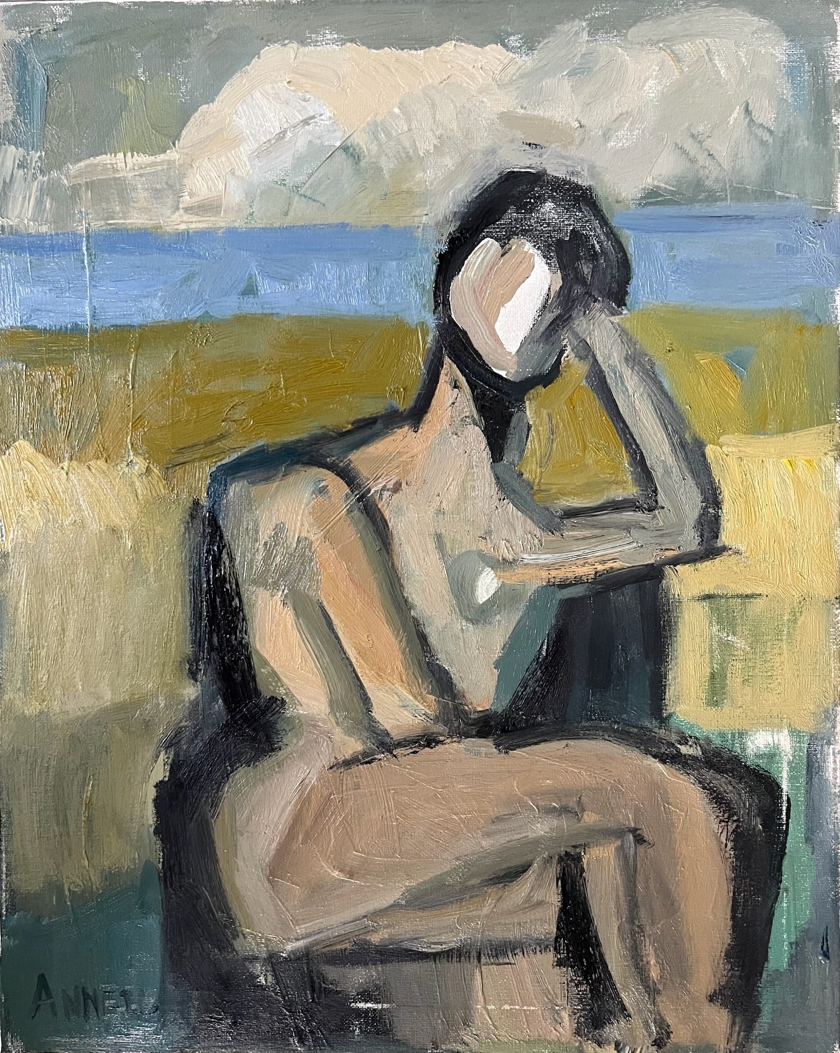 Anne Darby Parker - Capturing the Warmth - Inspired by Cezanne (20 x 16)