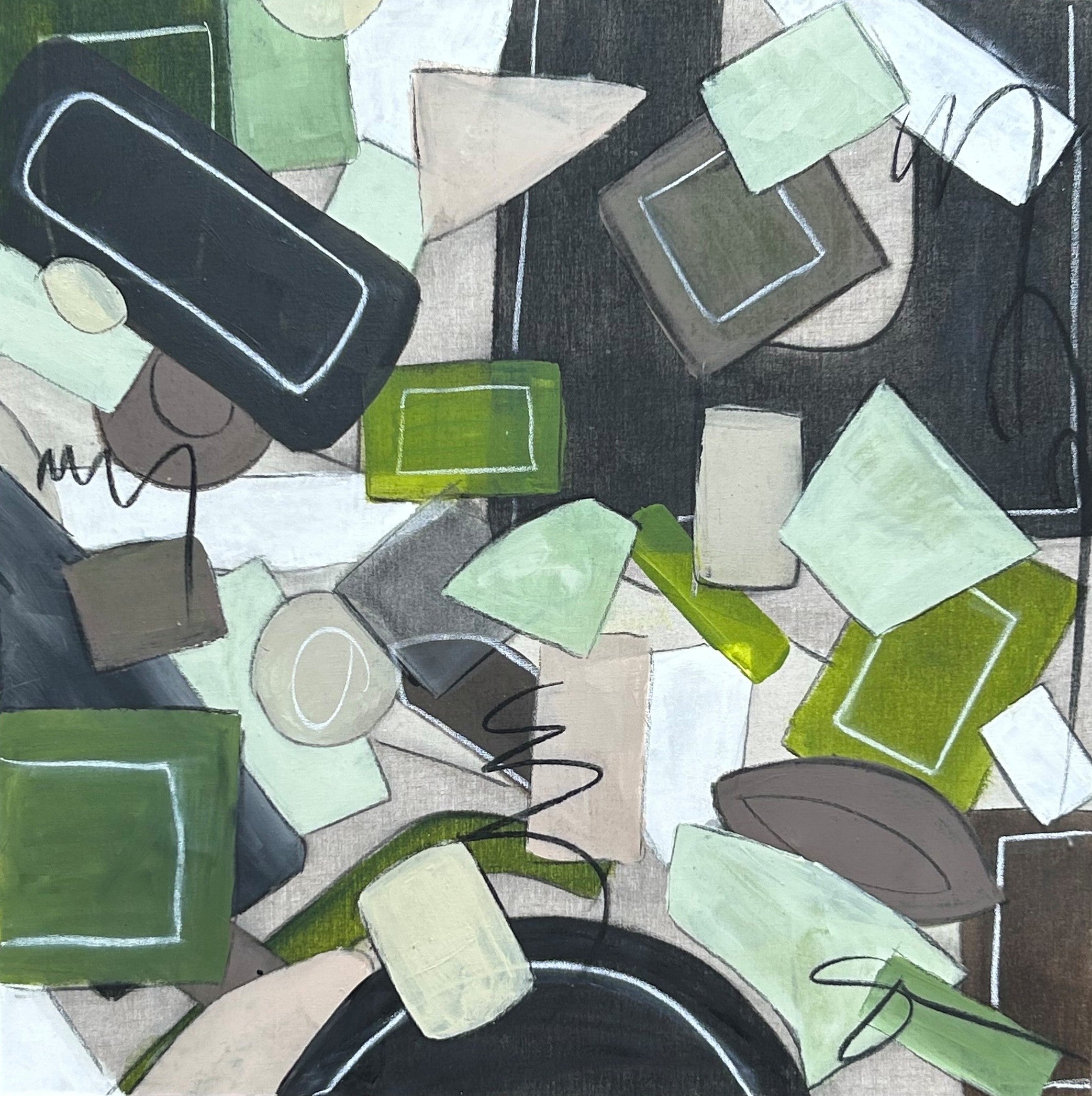 Sally Threlkeld - Connections II (45 x 45)