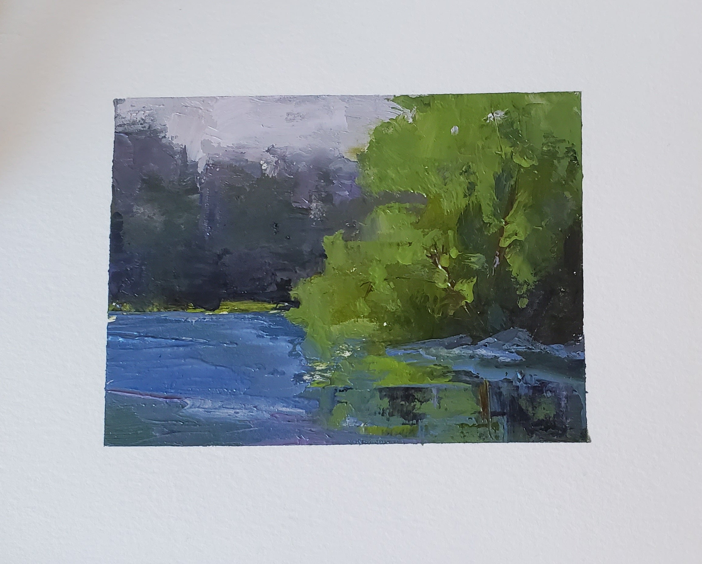Bethanne Cople - Purple & Green (3.5 x 5)