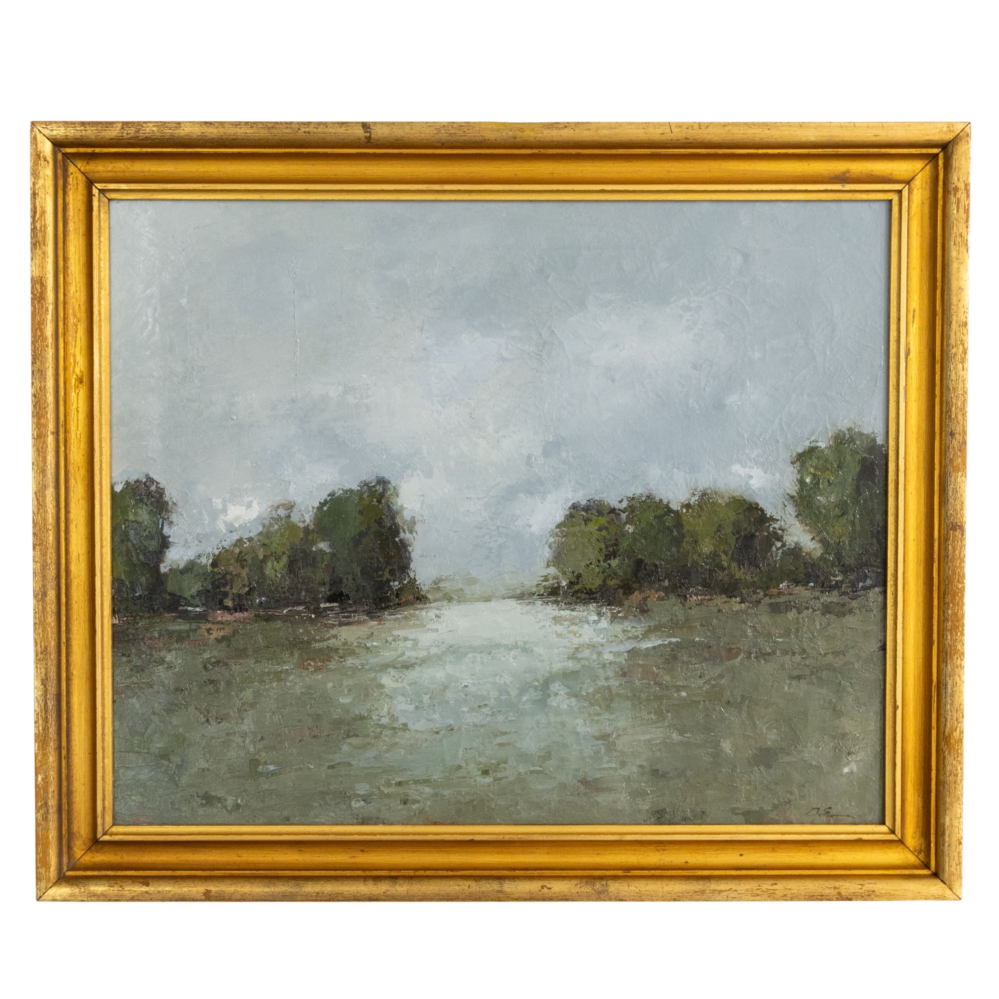 Geri Eubanks - Creek in the Forest II (21 x 25.5)