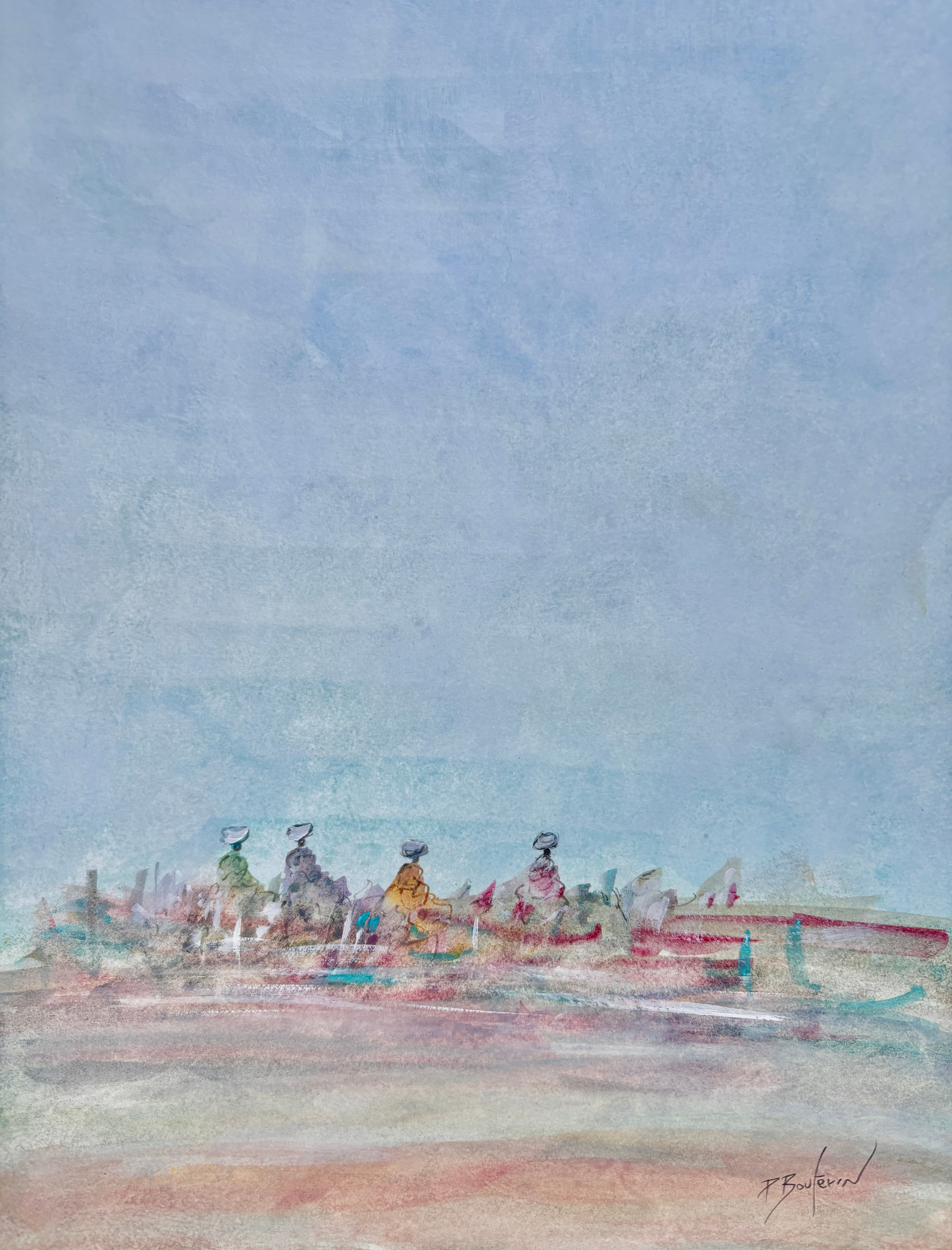 Pascal Bouterin - Déjeuner 1 sur la plage (12.5 x 9.5)