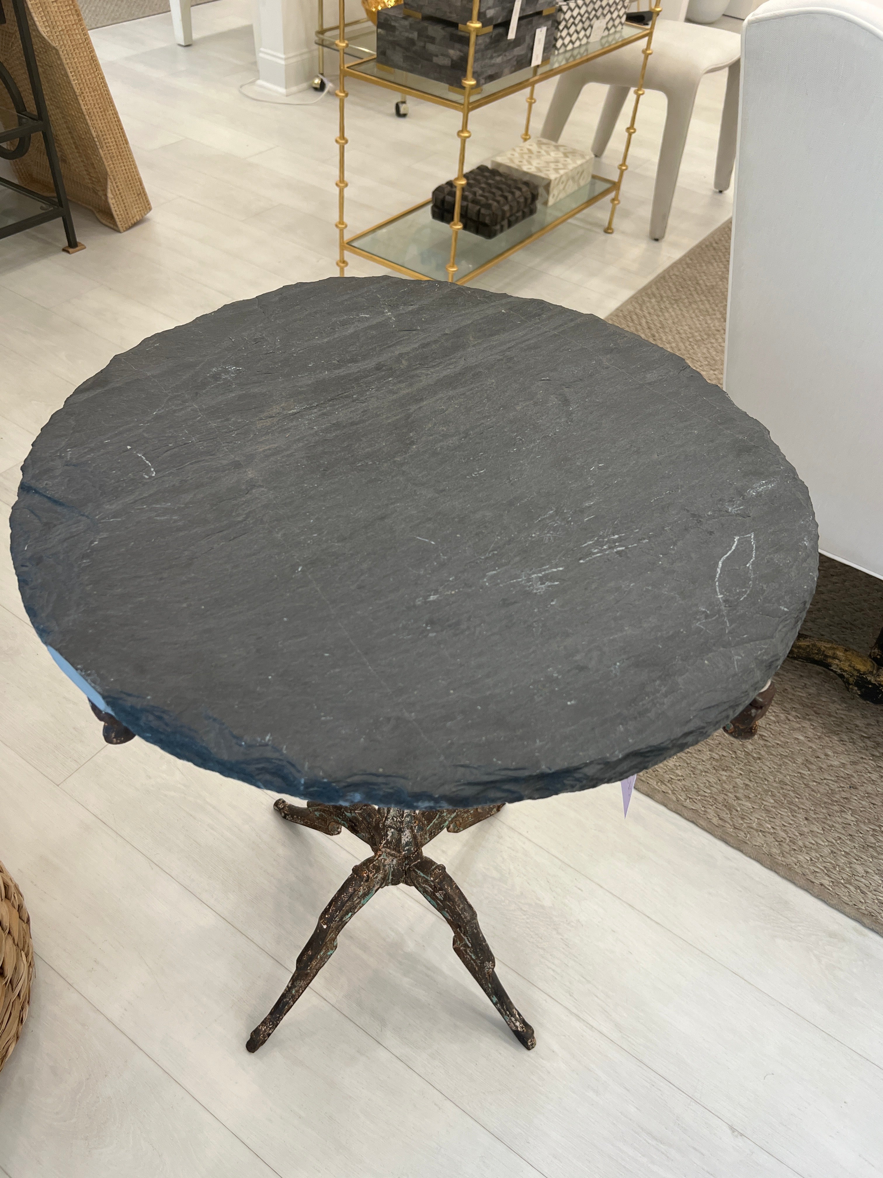 Iron & Slate Gueridon