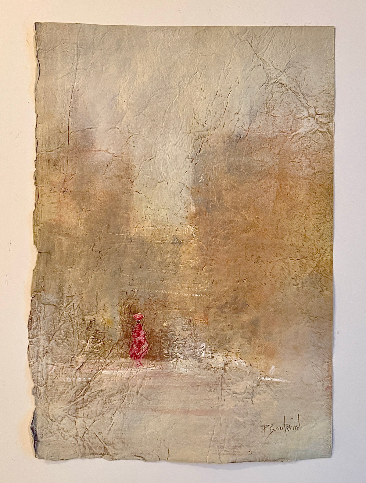 Pascal Bouterin - Elegance en rouge (15 x 10.5)