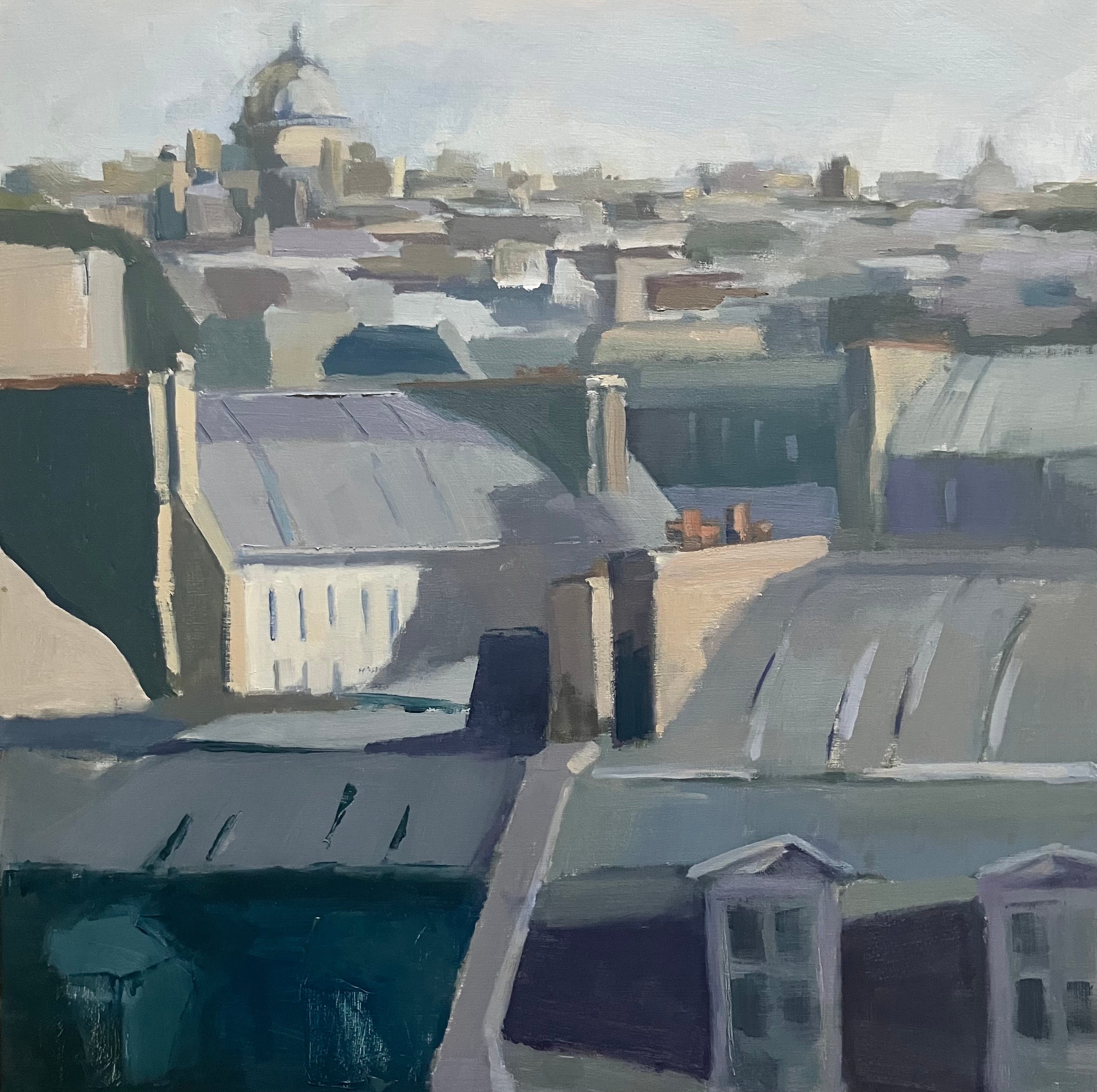 Lesley Powell - Endless Rooftops (16 x 16)