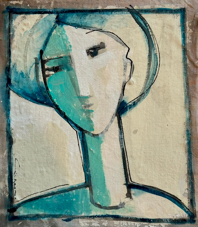Heritage - Blue Portrait (11 x 9.5)