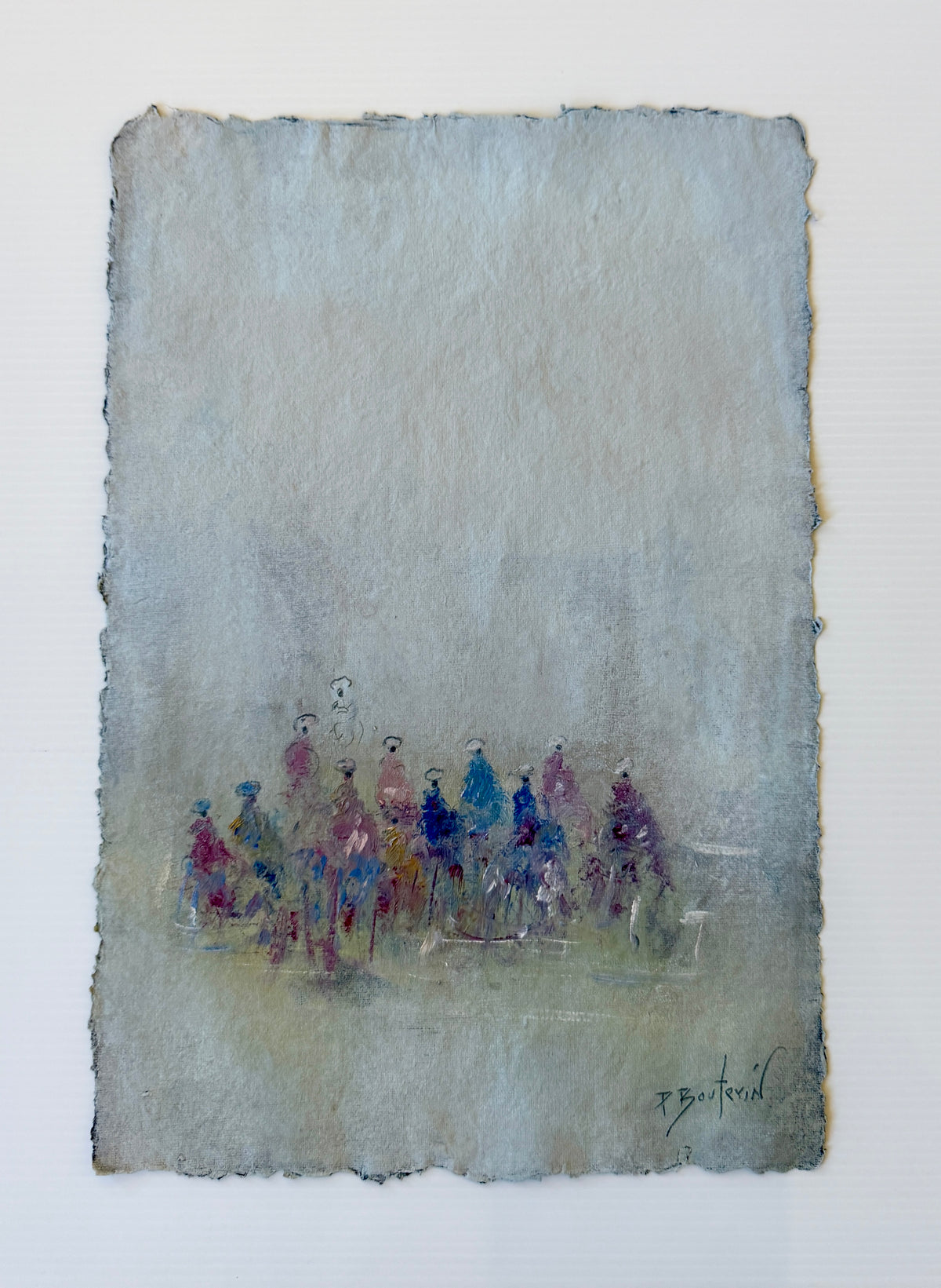 Pascal Bouterin - Femmes a la plage (14 x 9.5)