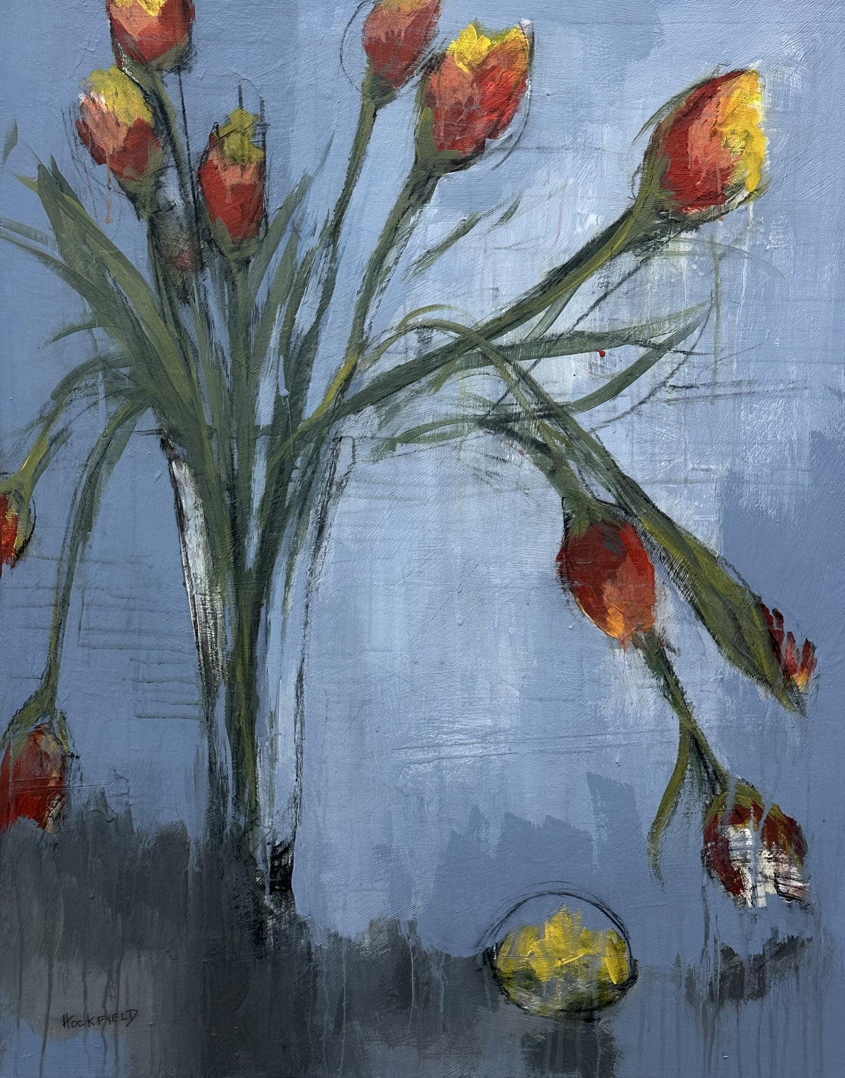 Sharon Hockfield - French Tulips in Vase (30 x 24)