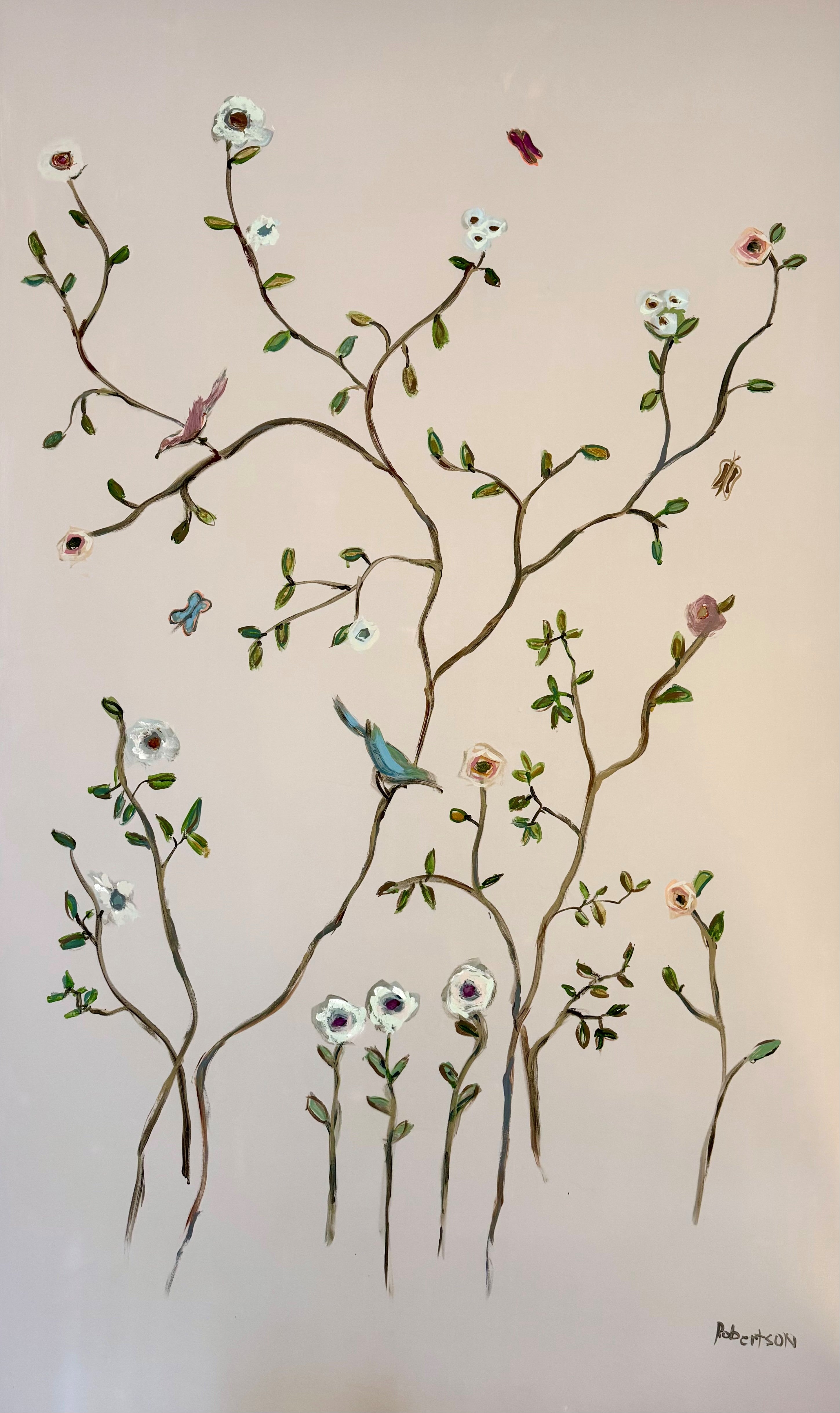 Sarah Robertson - Garden on Lilac (60 x 36)