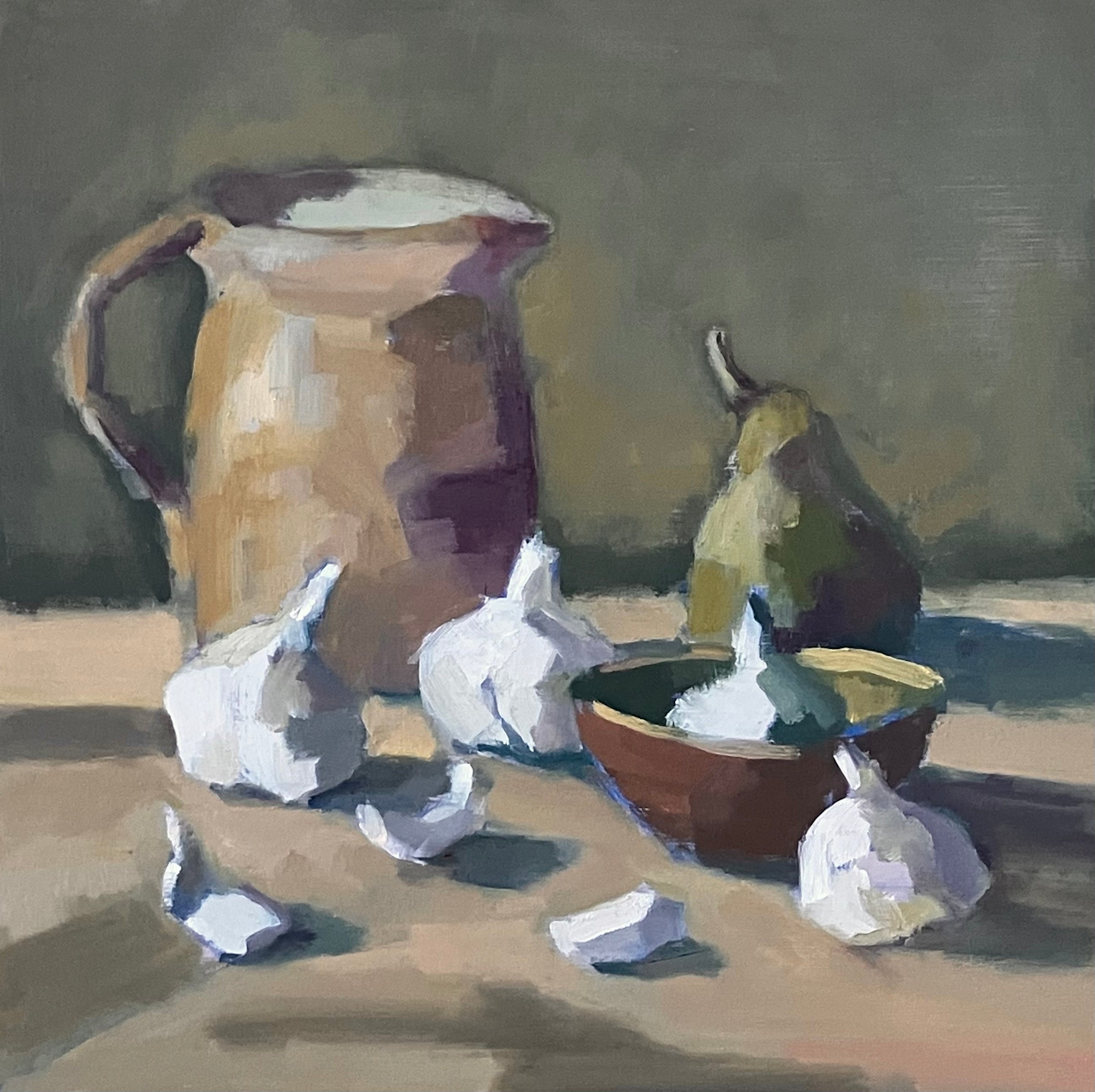 Lesley Powell - Garlic Dance (12 x 12)