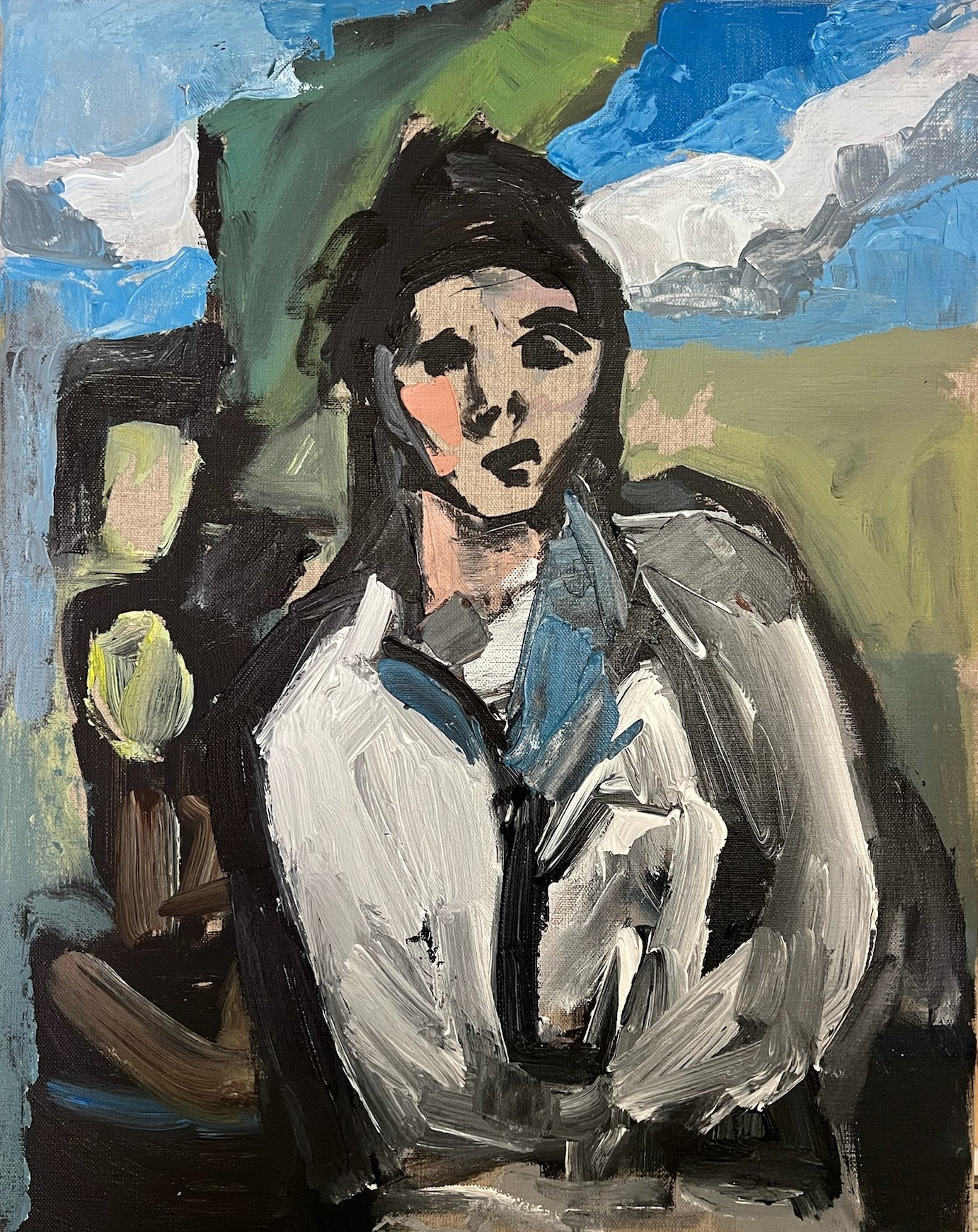 Anne Darby Parker - His Rebellion - Inspired by Cezanne (20 x 16)