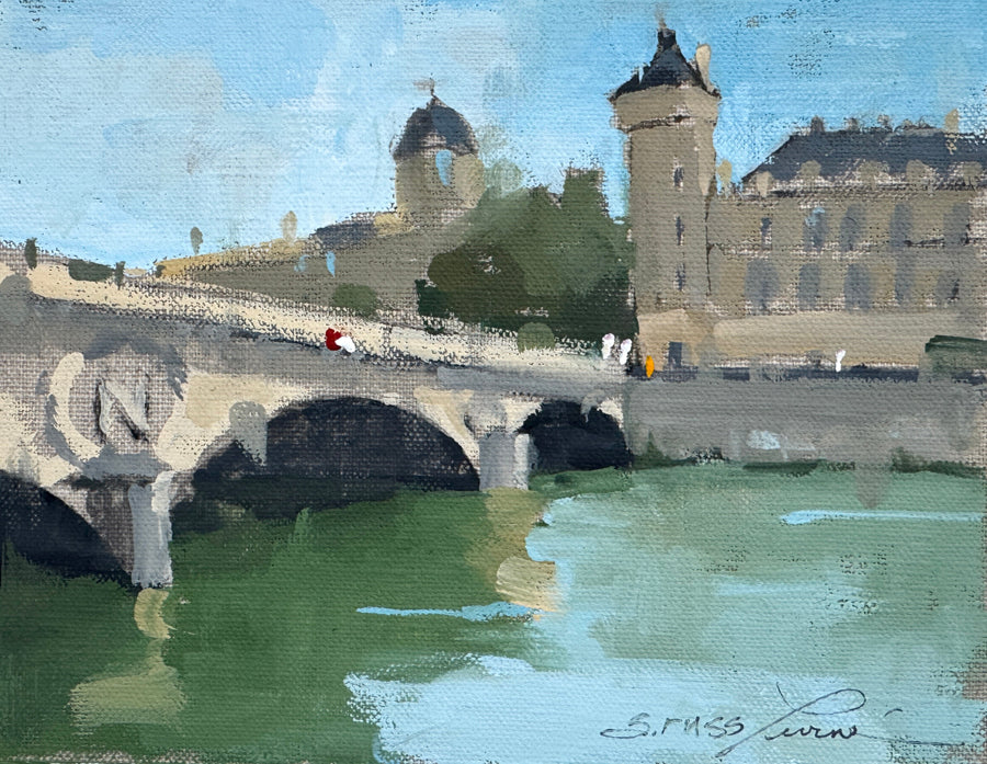 Sherrie Russ Levine - Along Pont au Change (6 x 8)