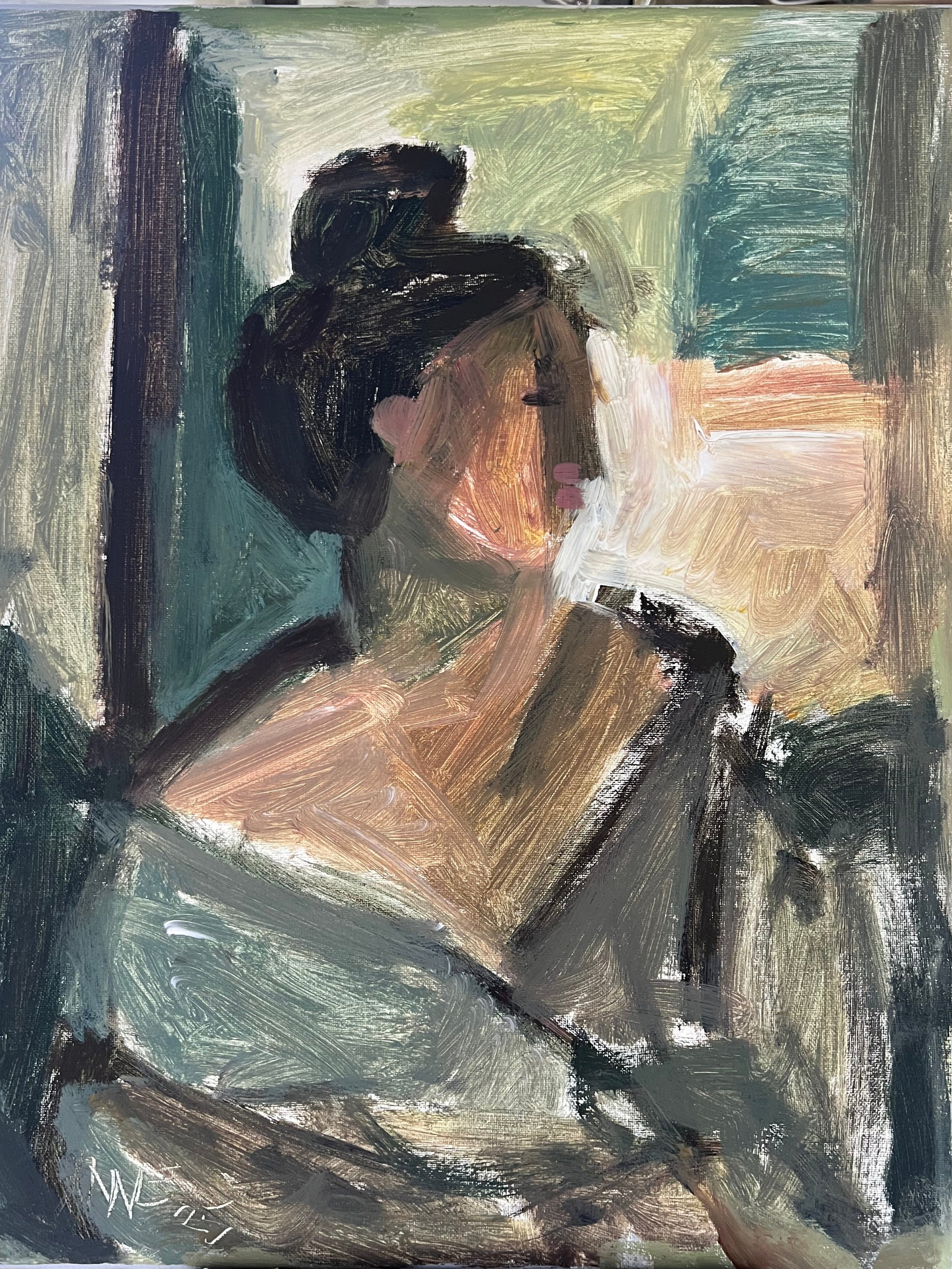 Anne Darby Parker - Contour of Wisdom (20 x 16) - RESERVED