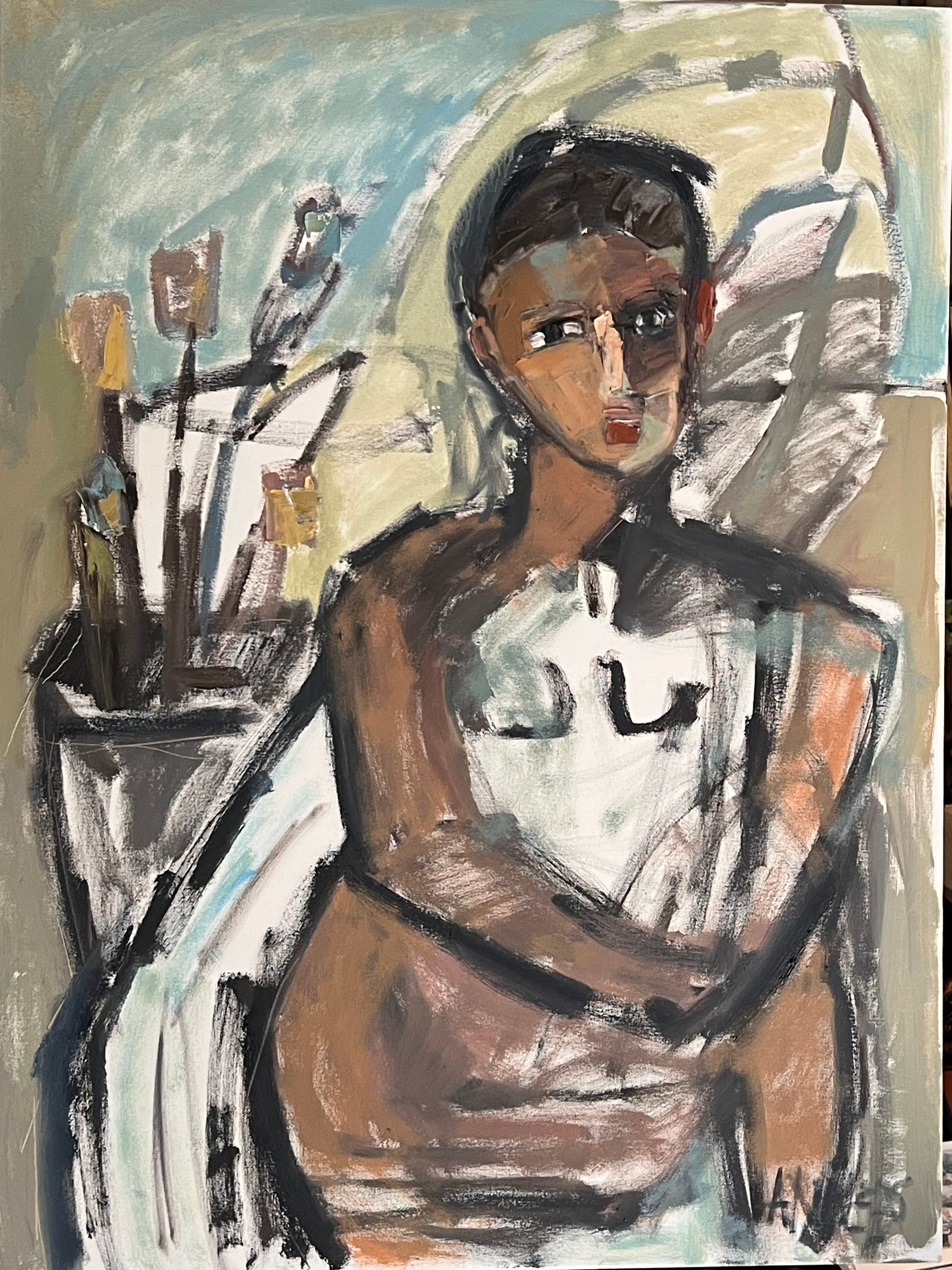 Anne Darby Parker - Molding of Floral and Ground (40 x 30)