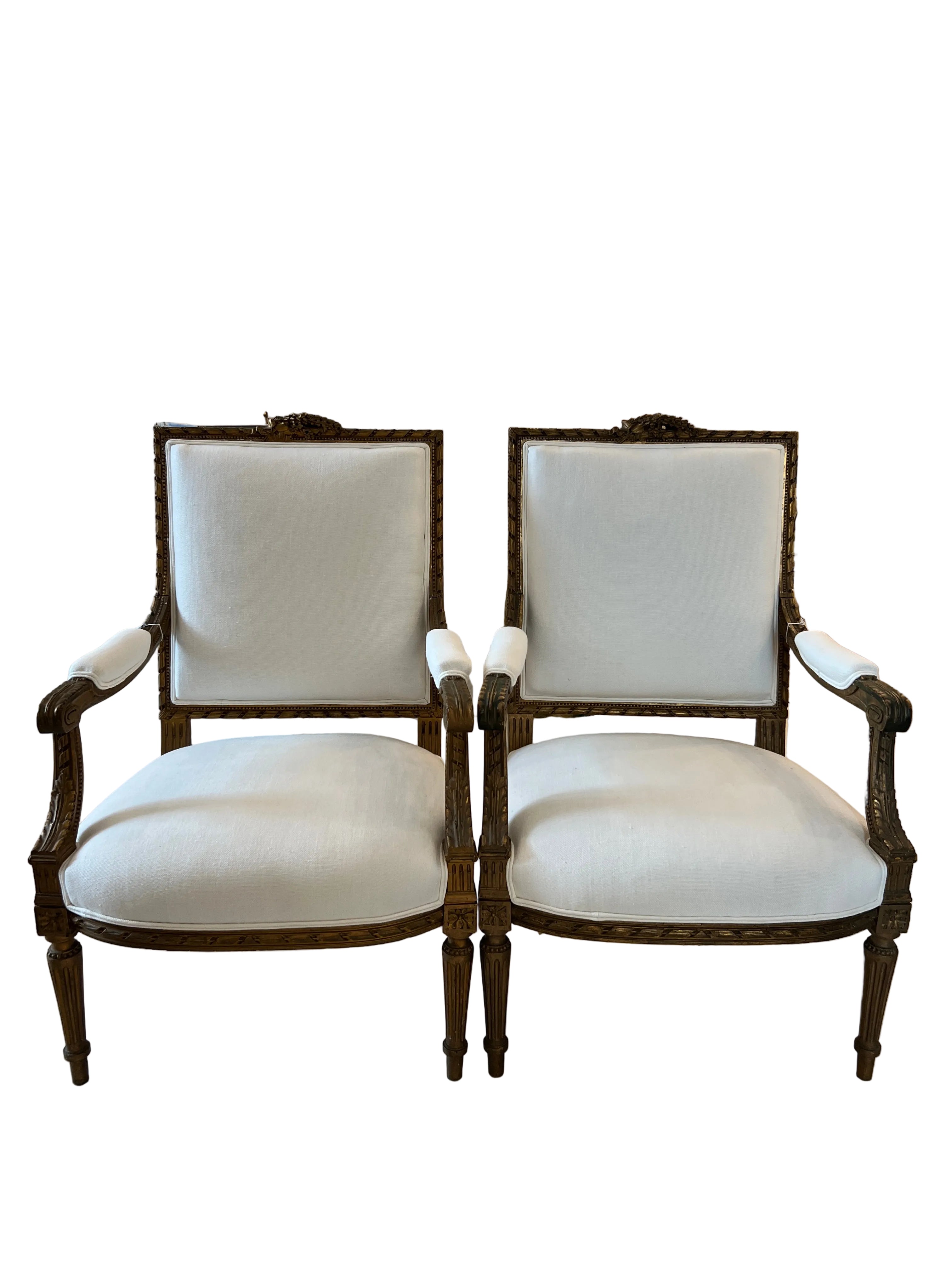 Pair of Louis XVI Armchairs