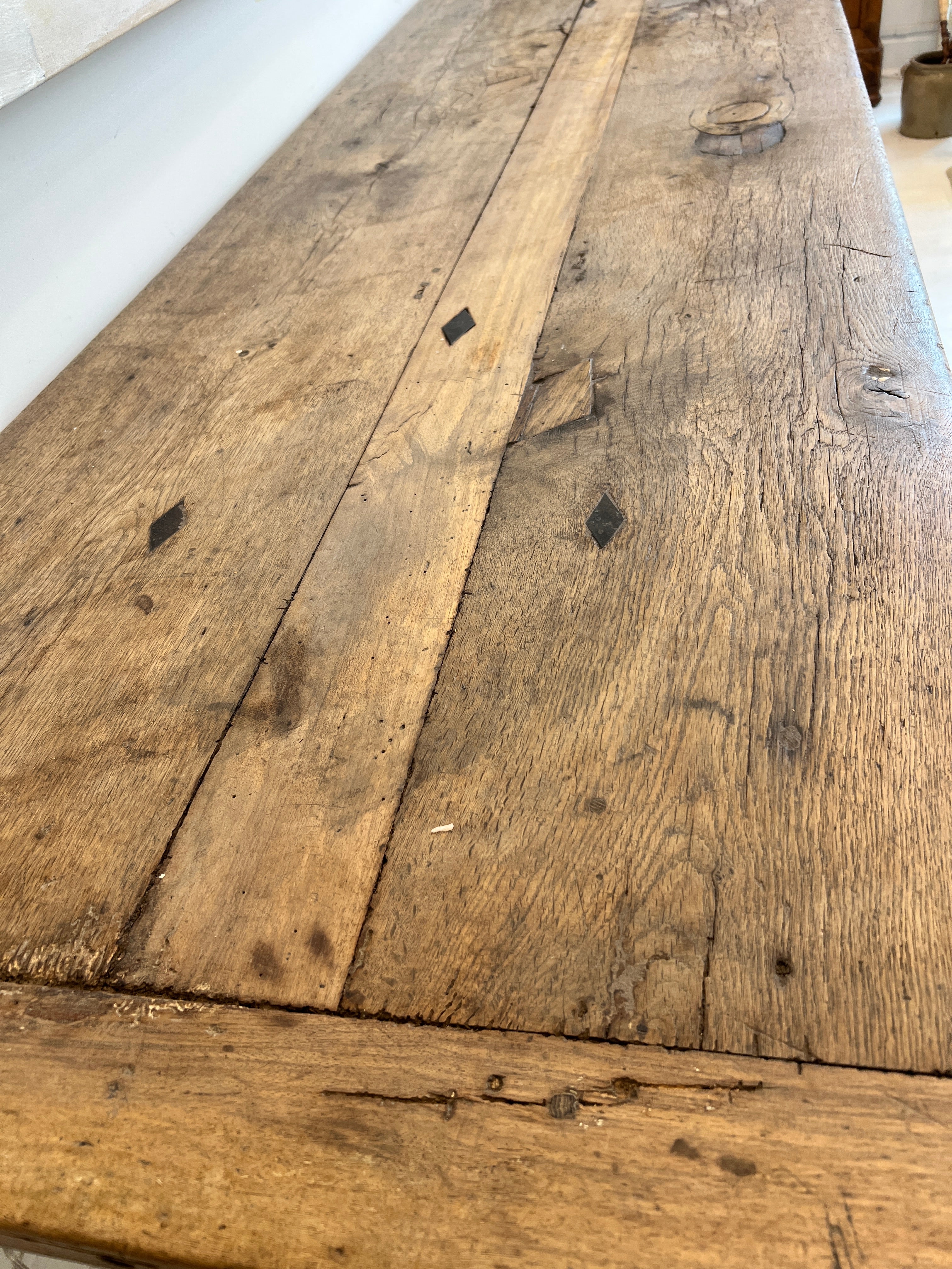 19th C French Oak Dining Table