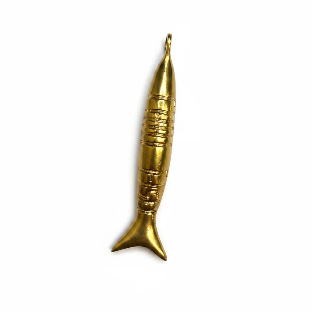 Gold Chill Fish Pendant