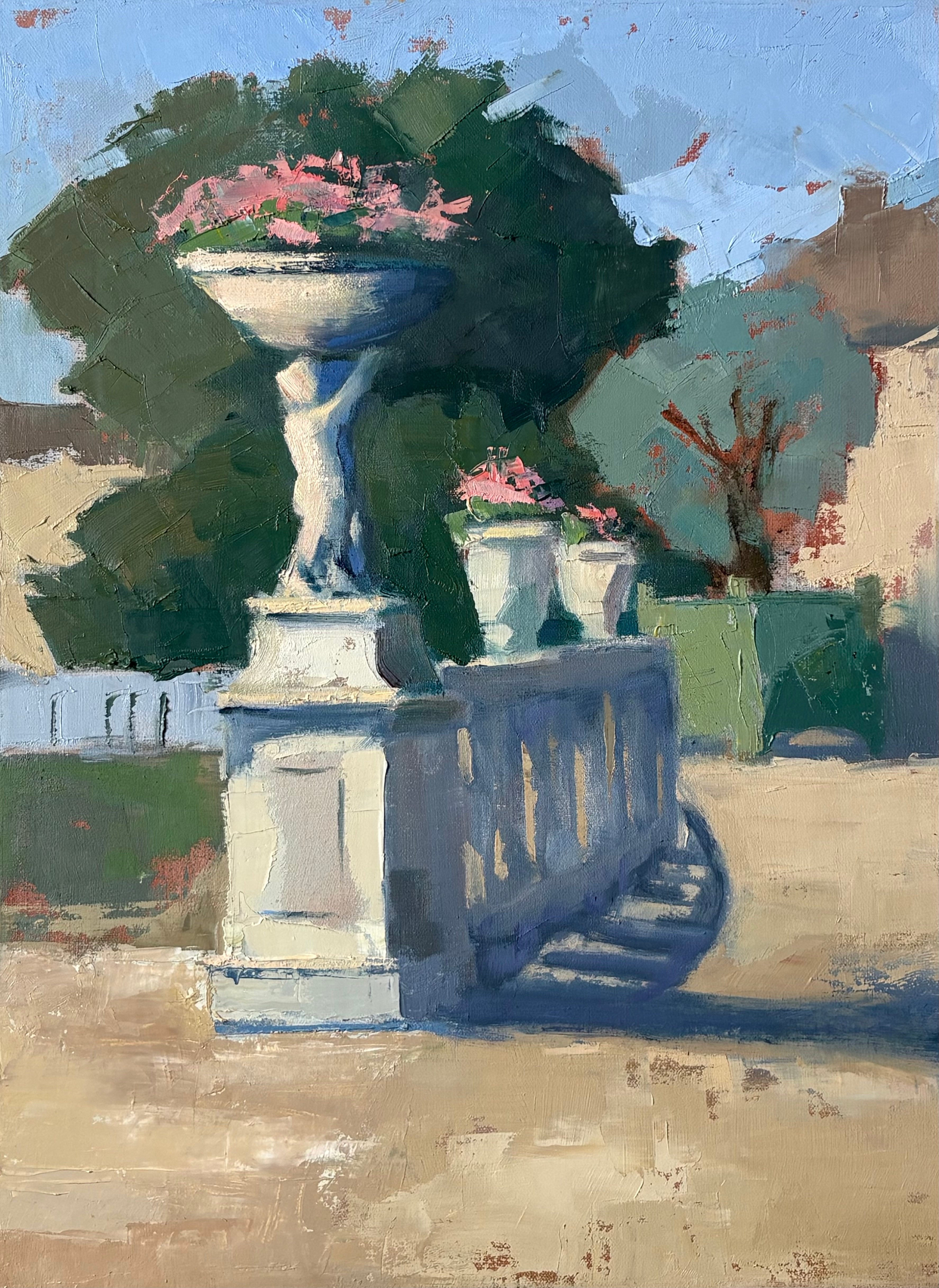 Lesley Powell - Garden Balustrade (16 x 12)