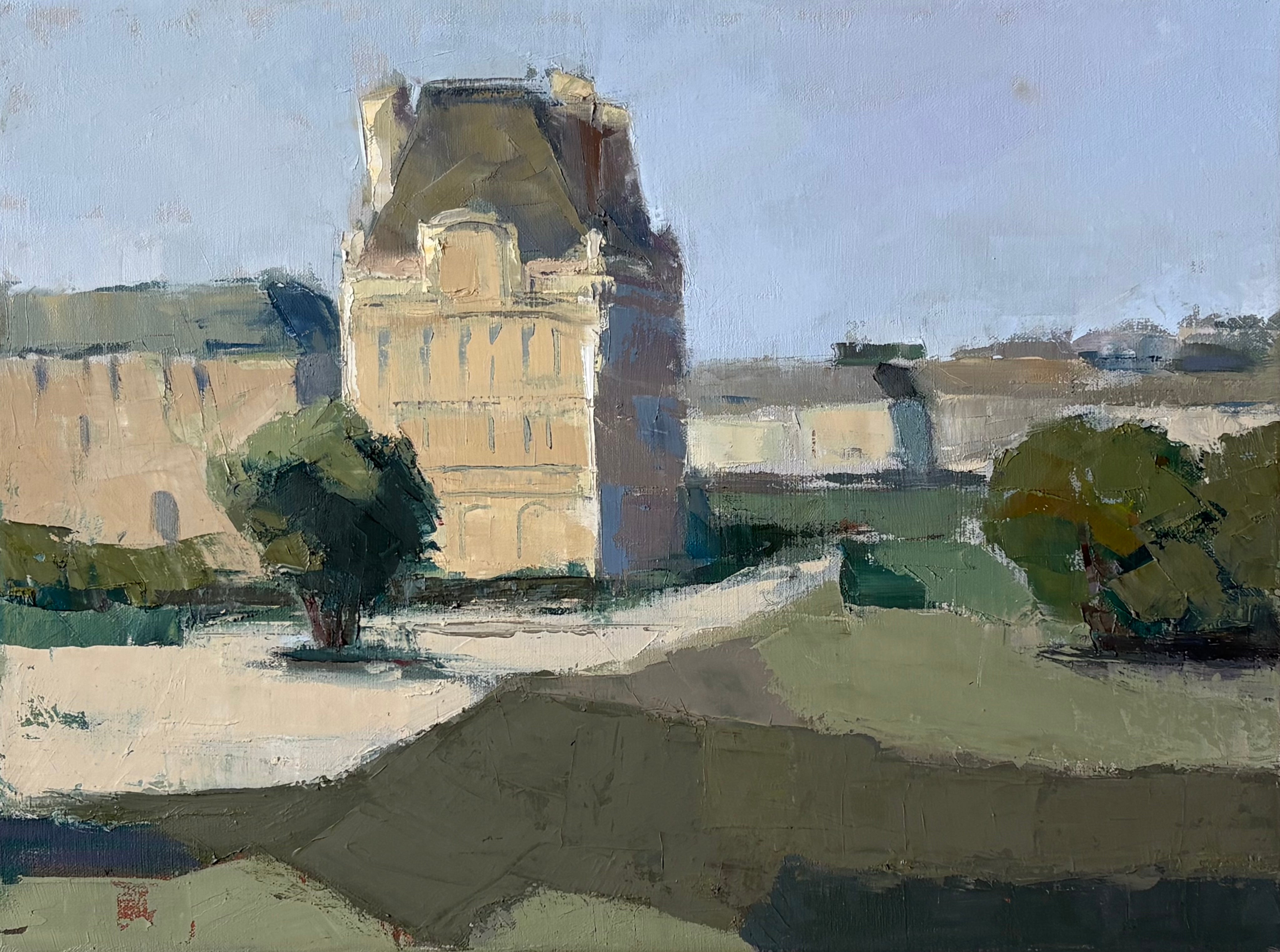 Lesley Powell - Louvre and Tuileries (12 x 16)