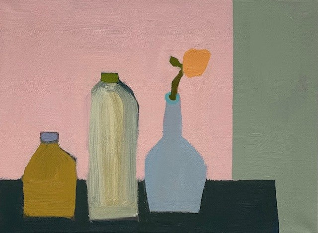 Ellen Rolli - Interior with A Trio of Vessels (12 x 16)