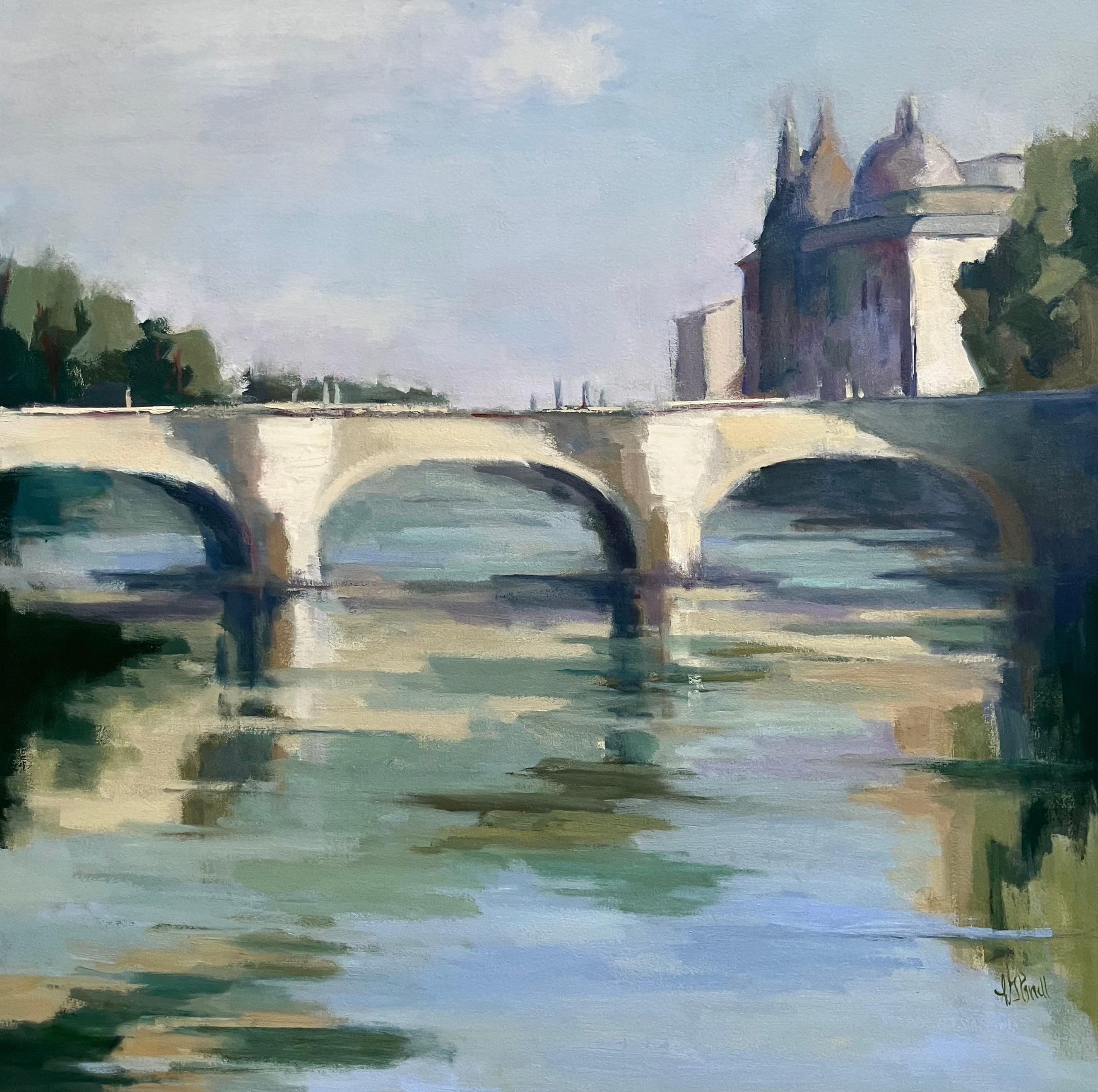 Lesley Powell - In the Flow (30 x 30)