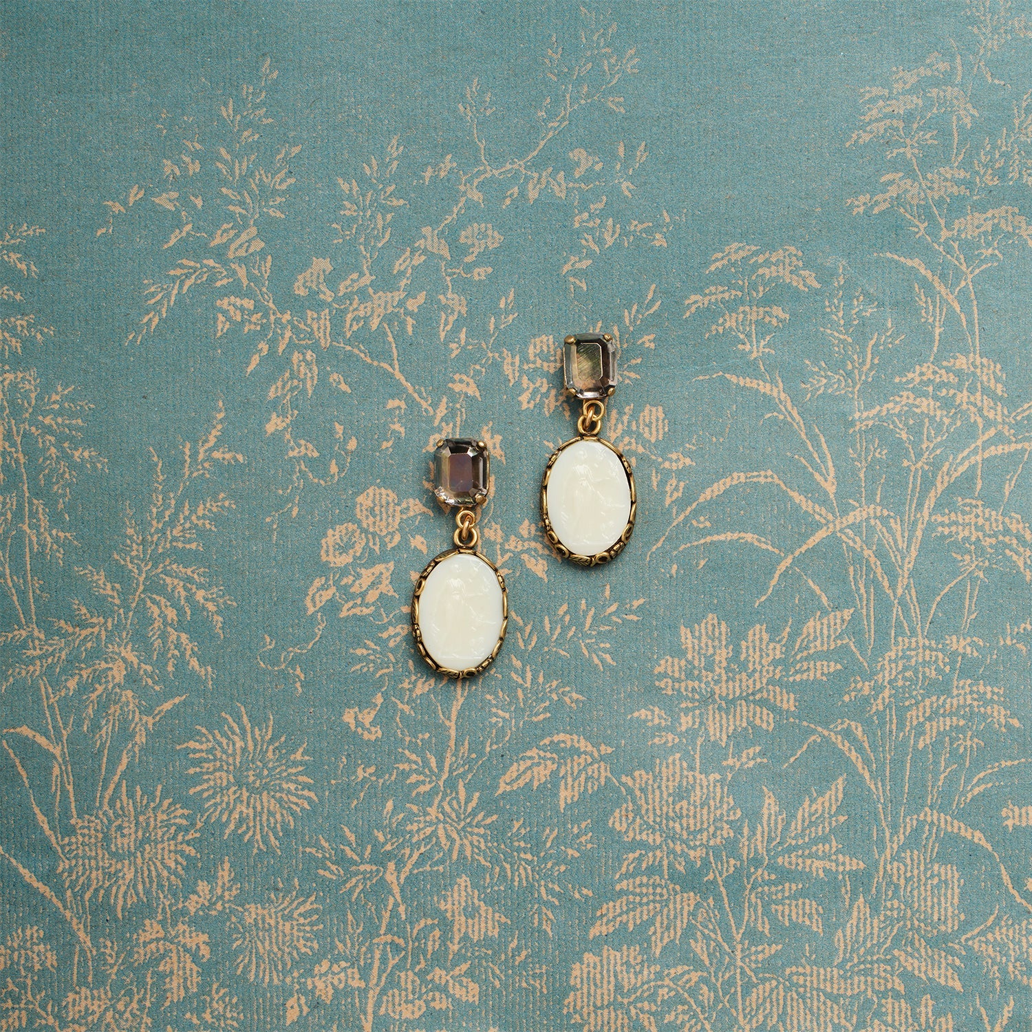 Lady with Doves Earrings