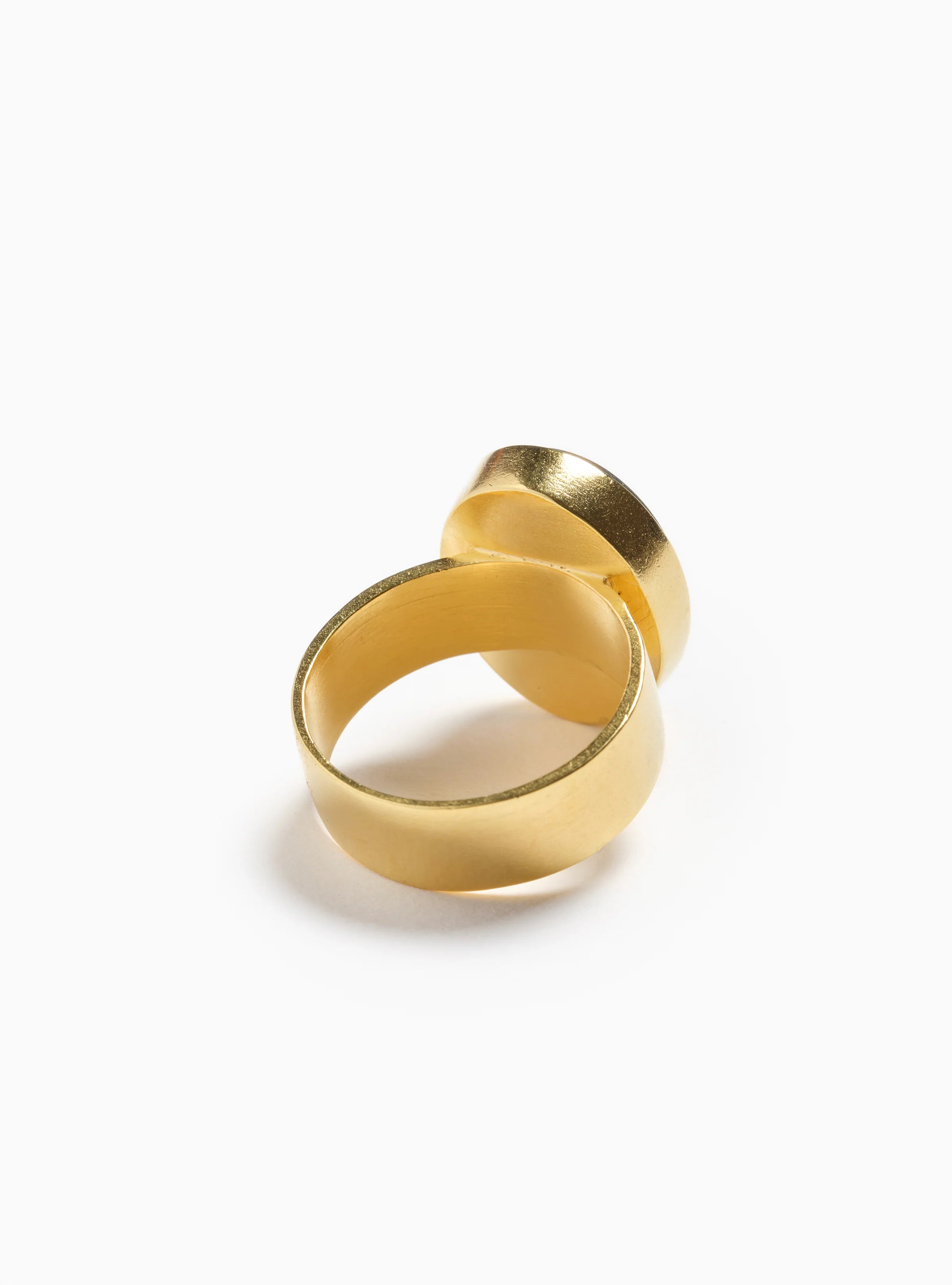 Size 7 Lady with Doves Cameo Ring, Noir