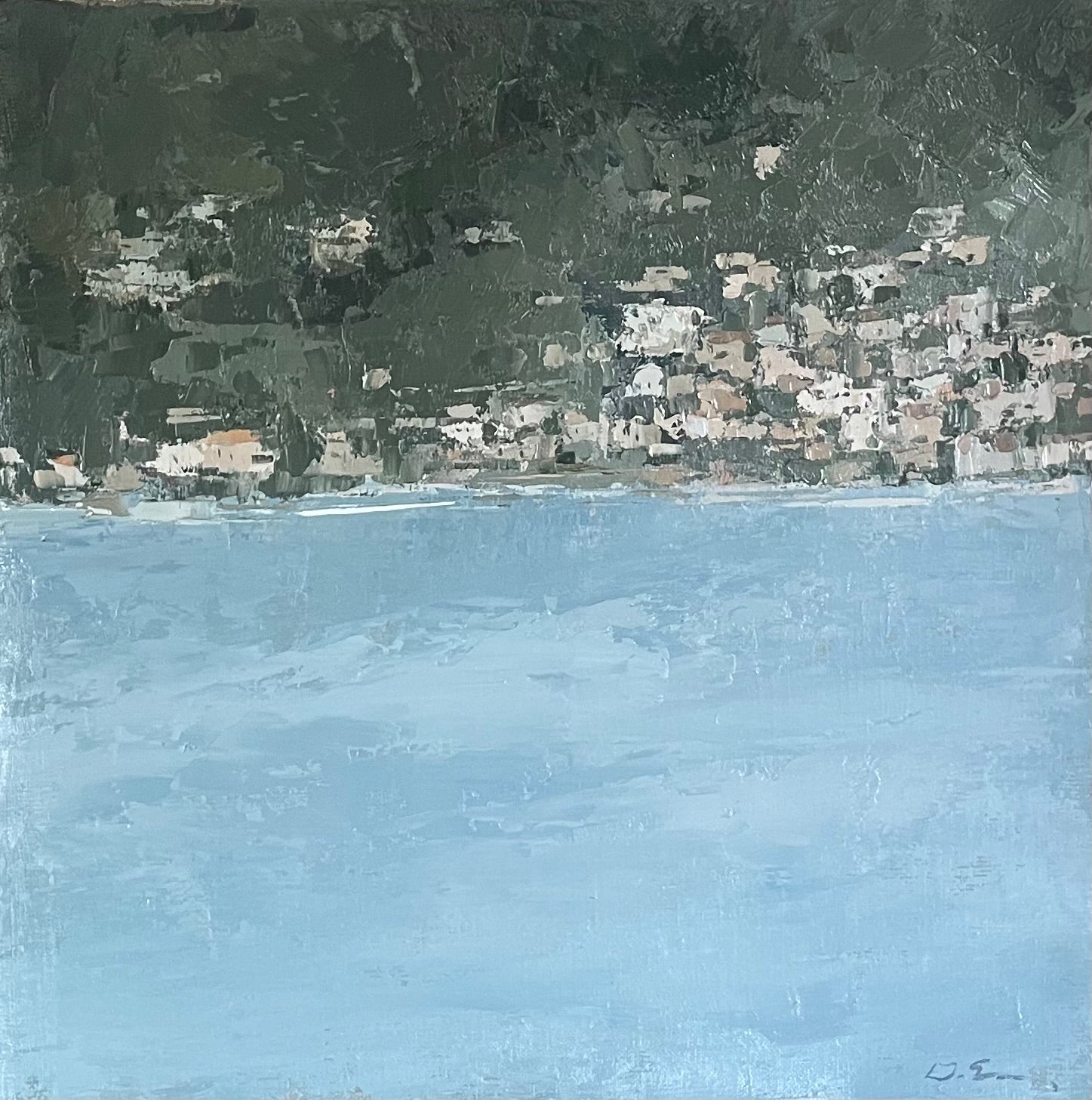 Geri Eubanks - Lake Como I (12 x 12)