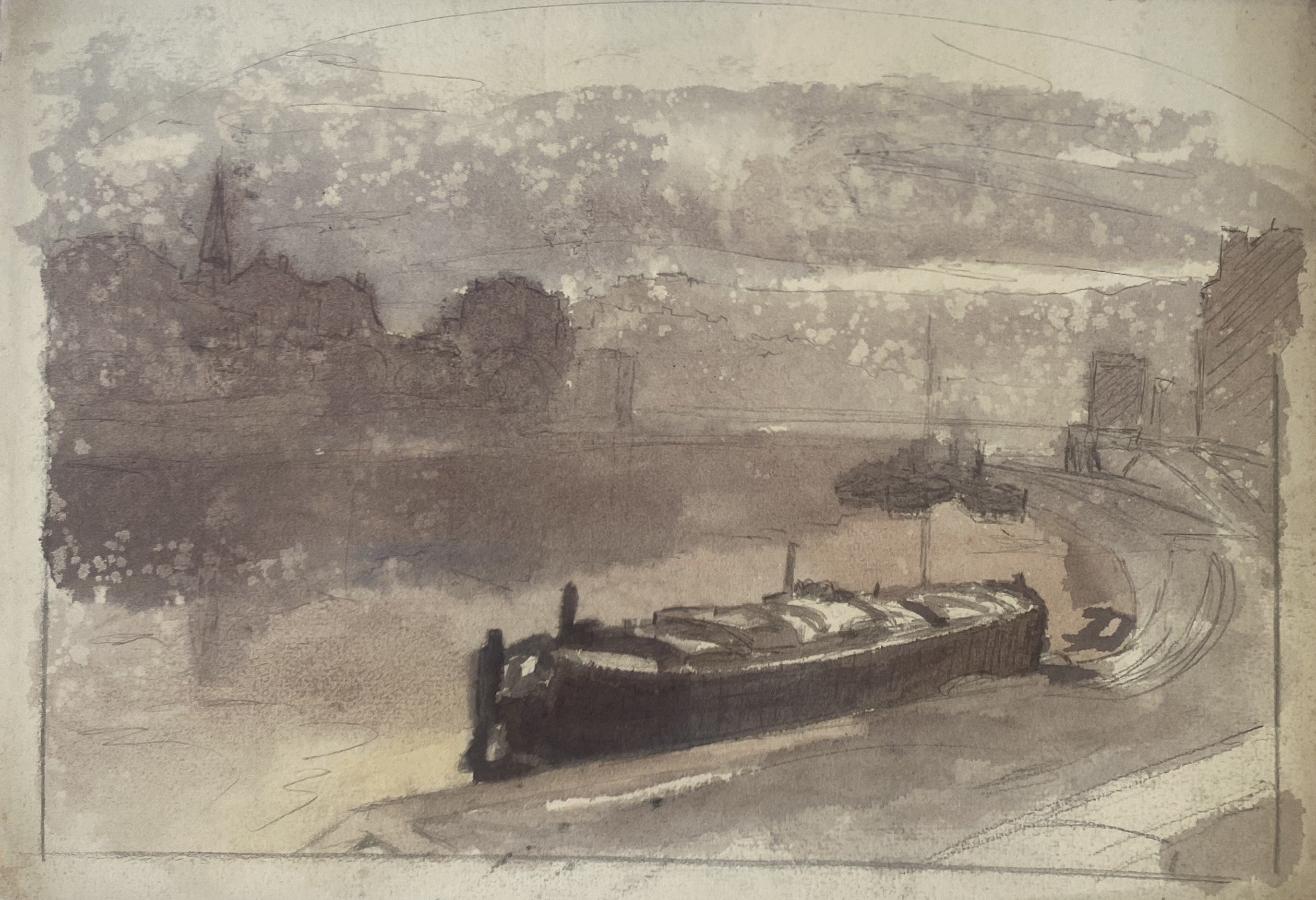 Heritage - Le Quai de Lyon by Ernest Deluermoz (10 x 14)