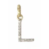 14K Gold & Diamond "L" Necklace