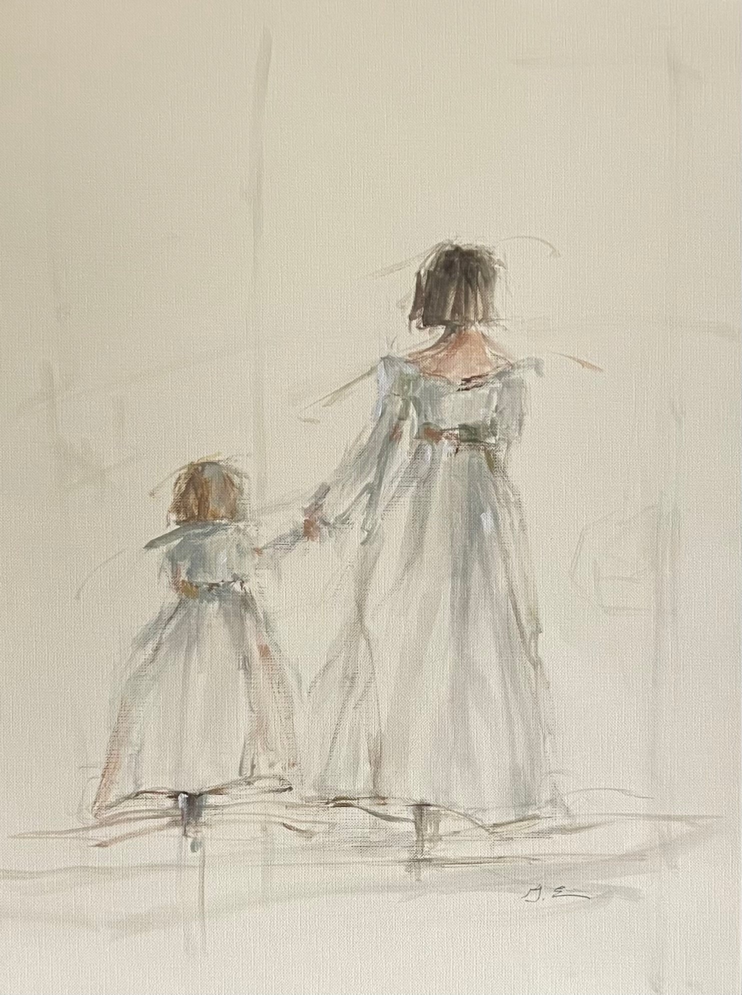 Geri Eubanks - Mother and Daughter V (16 x 12) - RESERVED