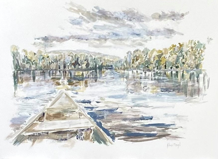 Sarah Robertson - Mountain Lake Study (18 x 24)