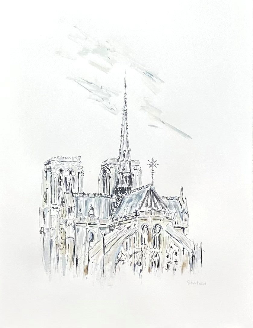 Sarah Robertson - Notre Dame View (30 x 22)
