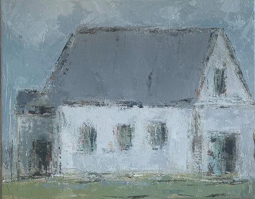 Geri Eubanks - Old White Barn II (16 x 20)