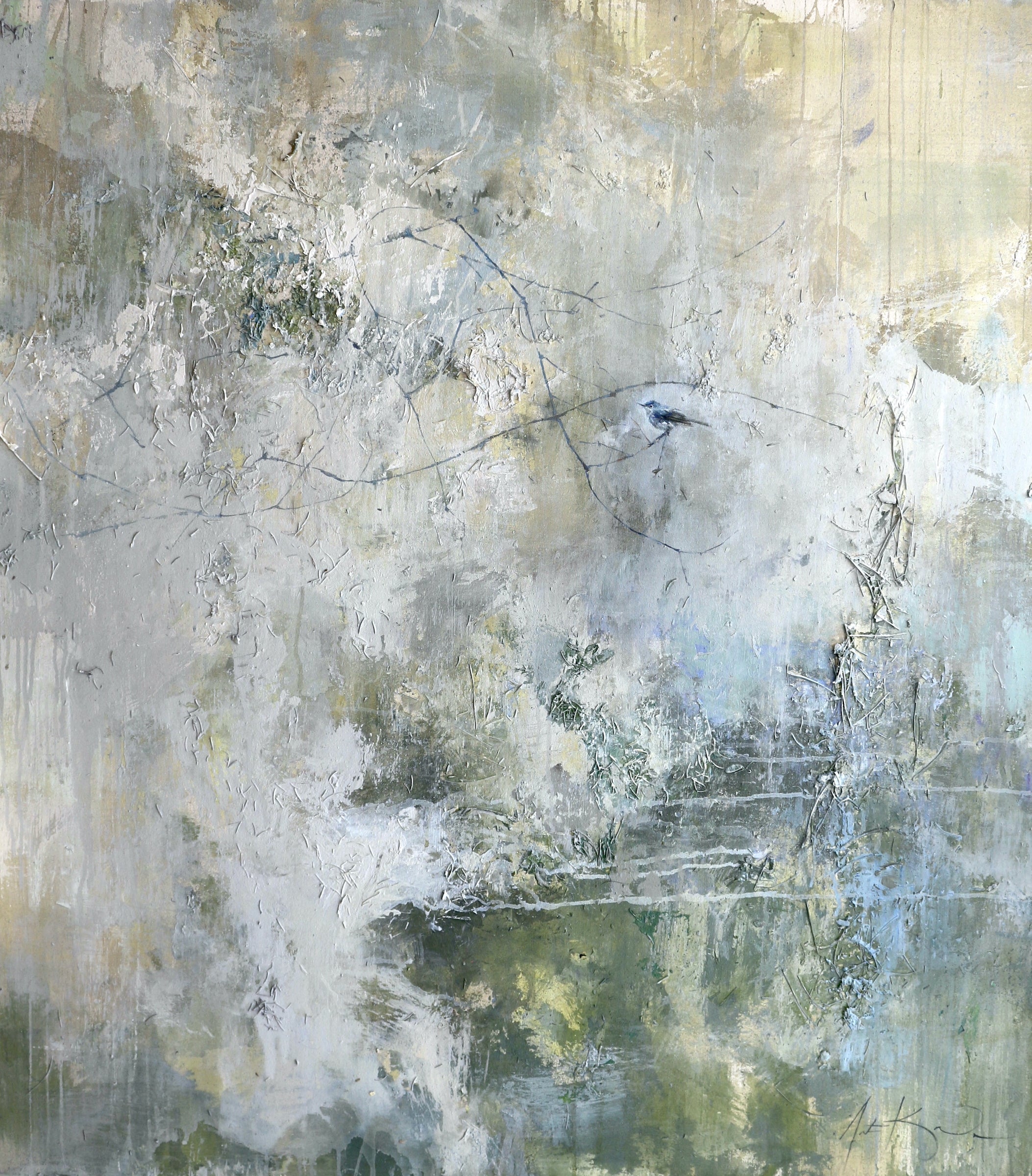 Justin Kellner - Pausing for a Moment (Blue-gray Gnatcatcher) (52 x 46)