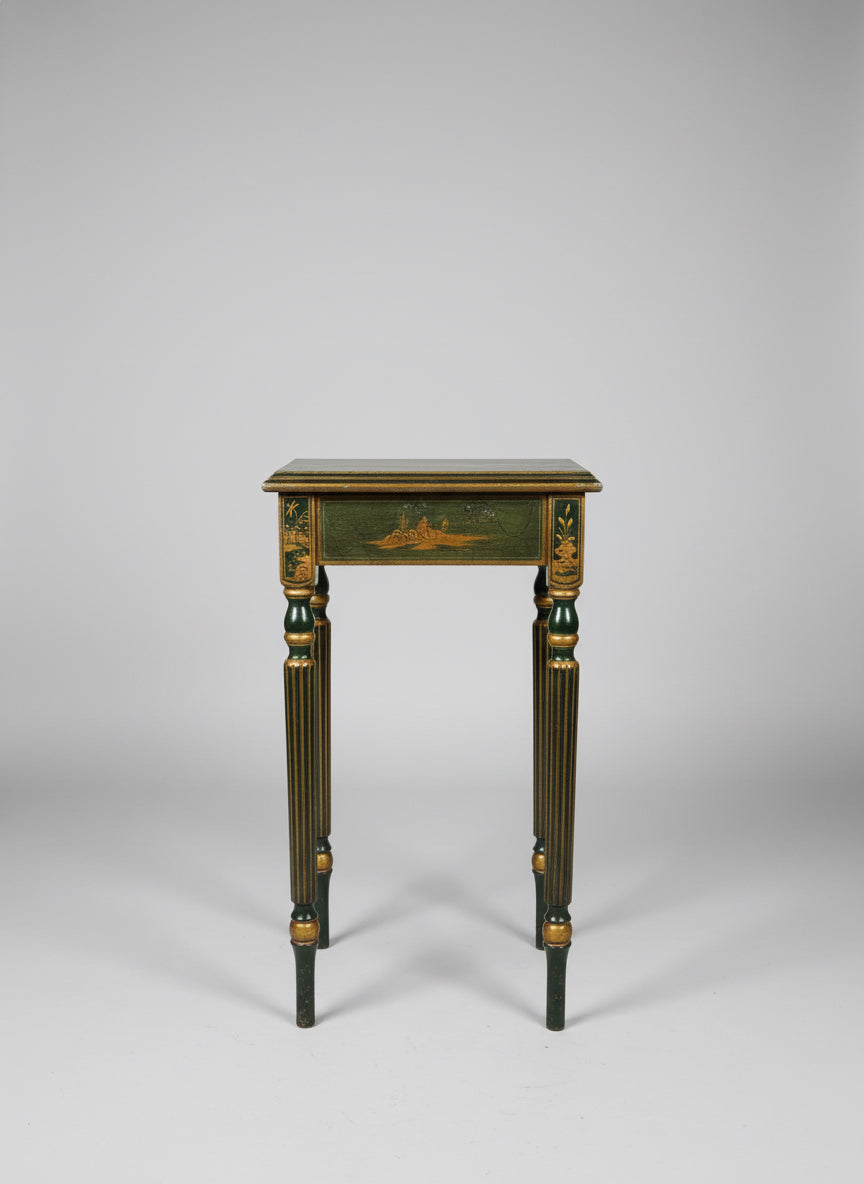Louis XVI Green Side Table