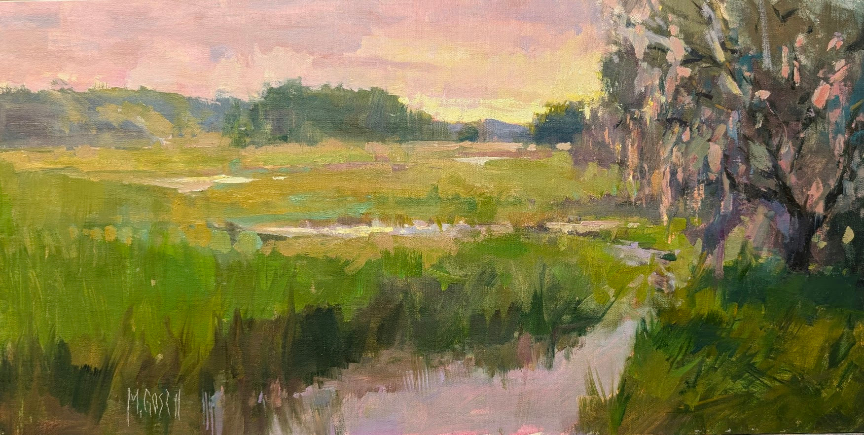 Millie Gosch - Pink Sunrise (12 x 24)
