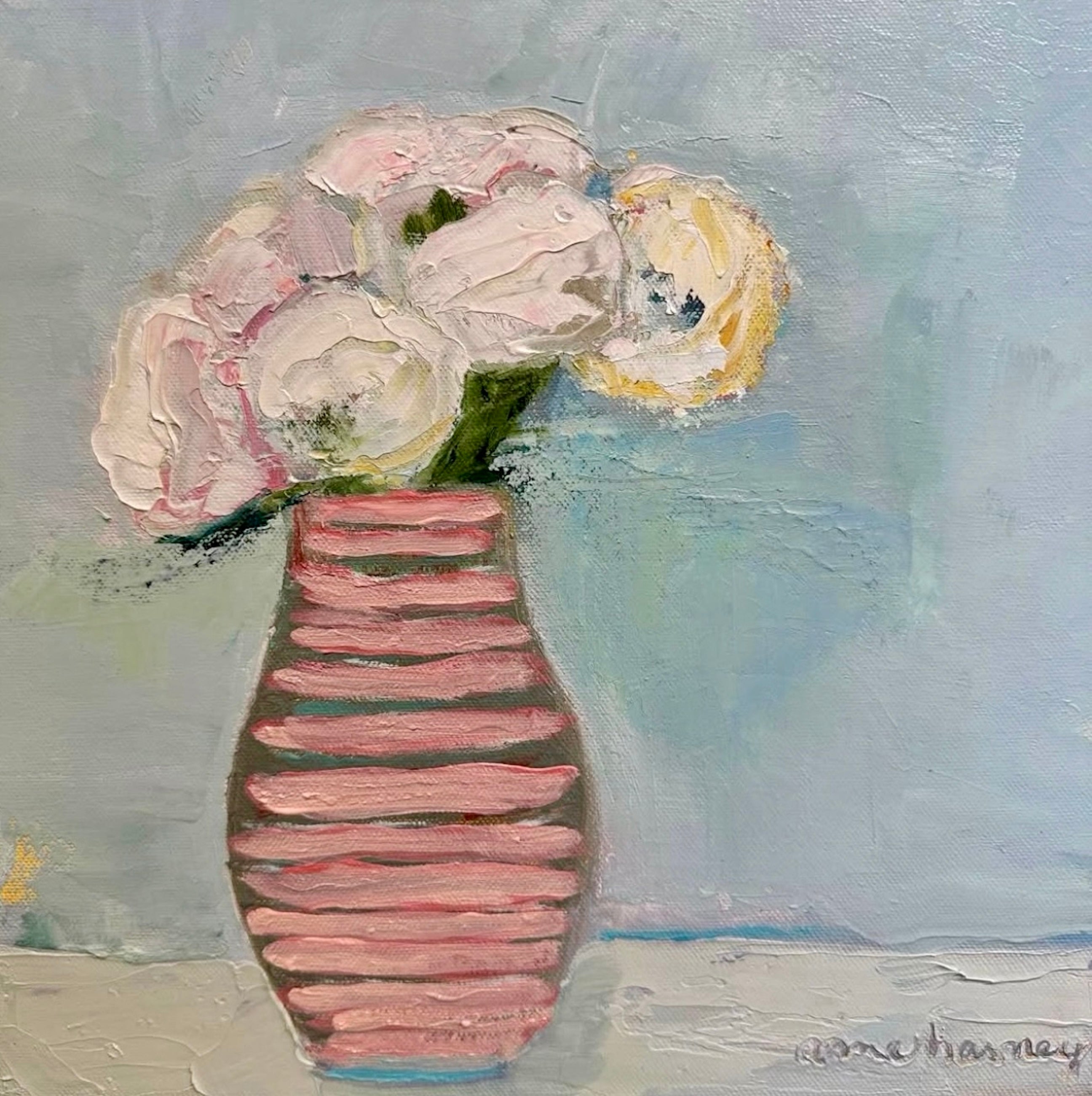 Anne Harney - Pink Vase (12 x 12)