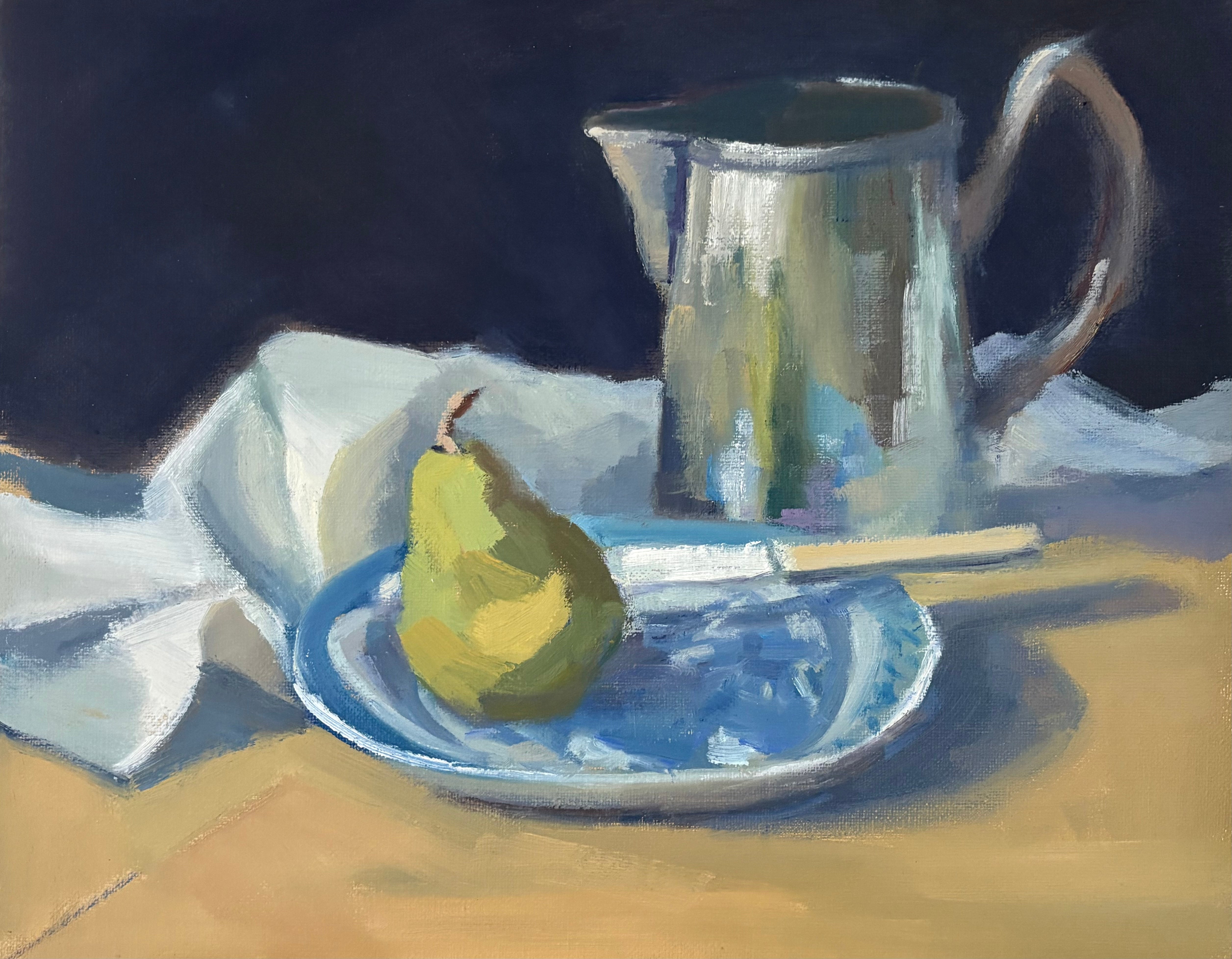 Lesley Powell - Plate, Pear, Tankard (11 x 14)