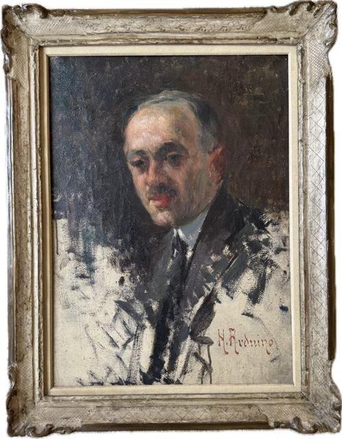 Heritage - Portrait of Italian Man by Nicolo Arduin 1937 - 27 x 20