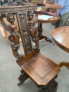 Antique Carved Italian Chair
