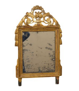 Gilded Mirror with original glass 27x18.5