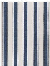 Load image into Gallery viewer, Blue Awning Stripe Machine Washable Rug 2x3