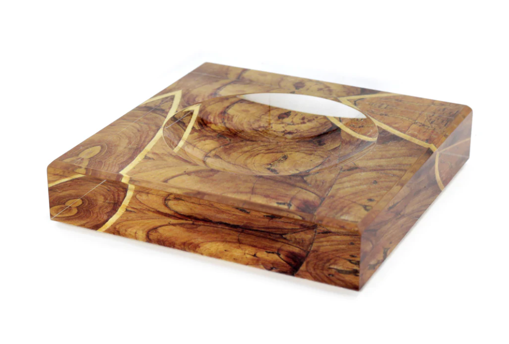 Oyster Veneer Trinket Bowl
