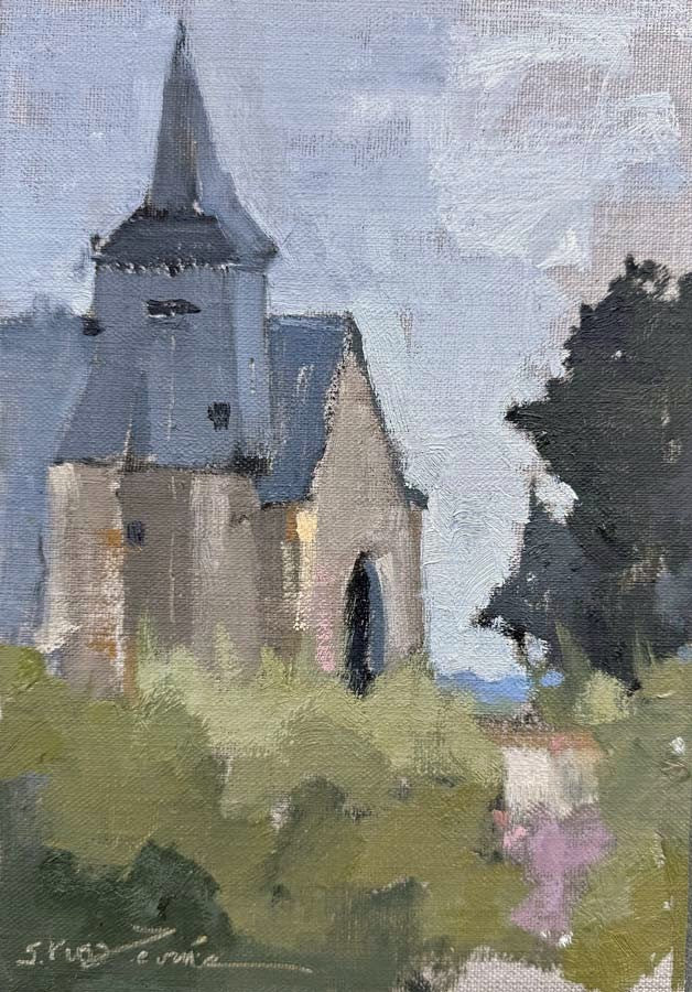 Sherrie Russ Levine - Sights and Sounds of Normandy (10 x 7)