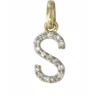 "S" 14K Gold & Diamond Initial Necklace