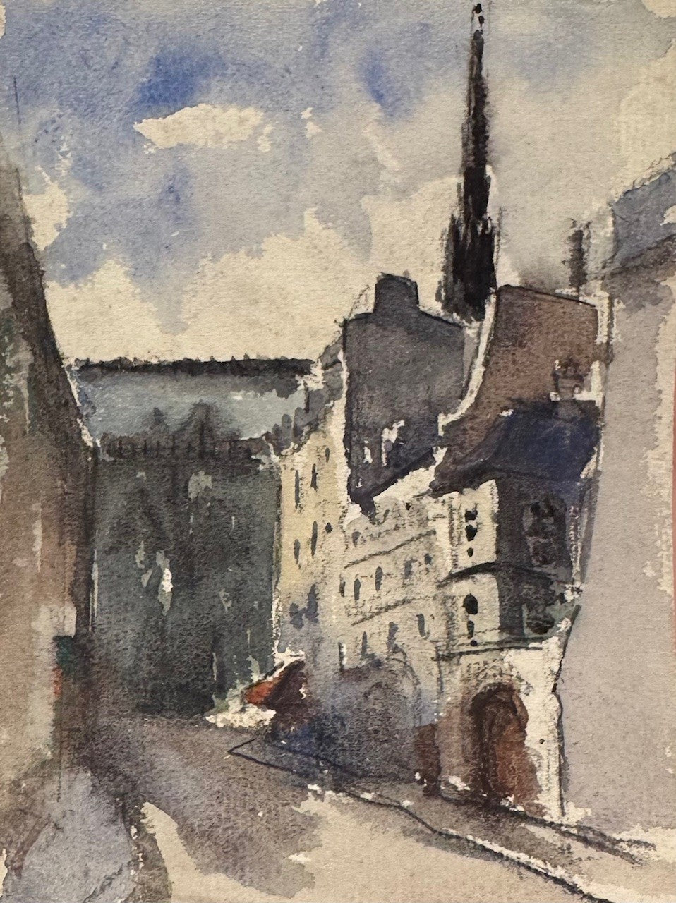 Heritage - Study of a Quiet Paris Street (6.25 x 4.75)