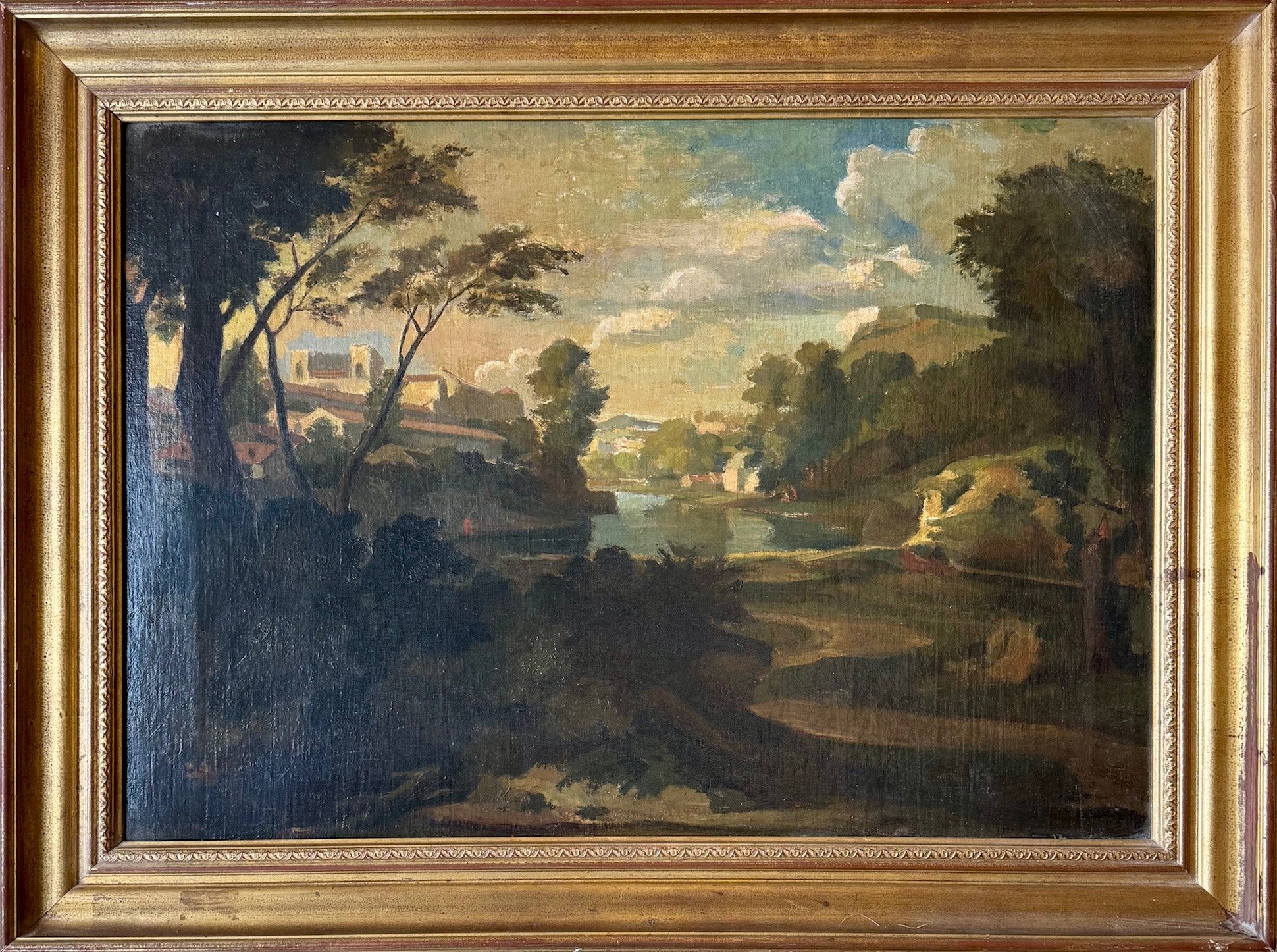 Heritage - Sun Setting Over River - 21 x 29