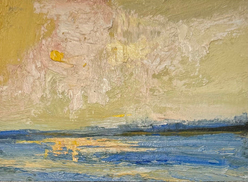Bethanne Cople - Sunset Over Water Study (4 x 5.75)
